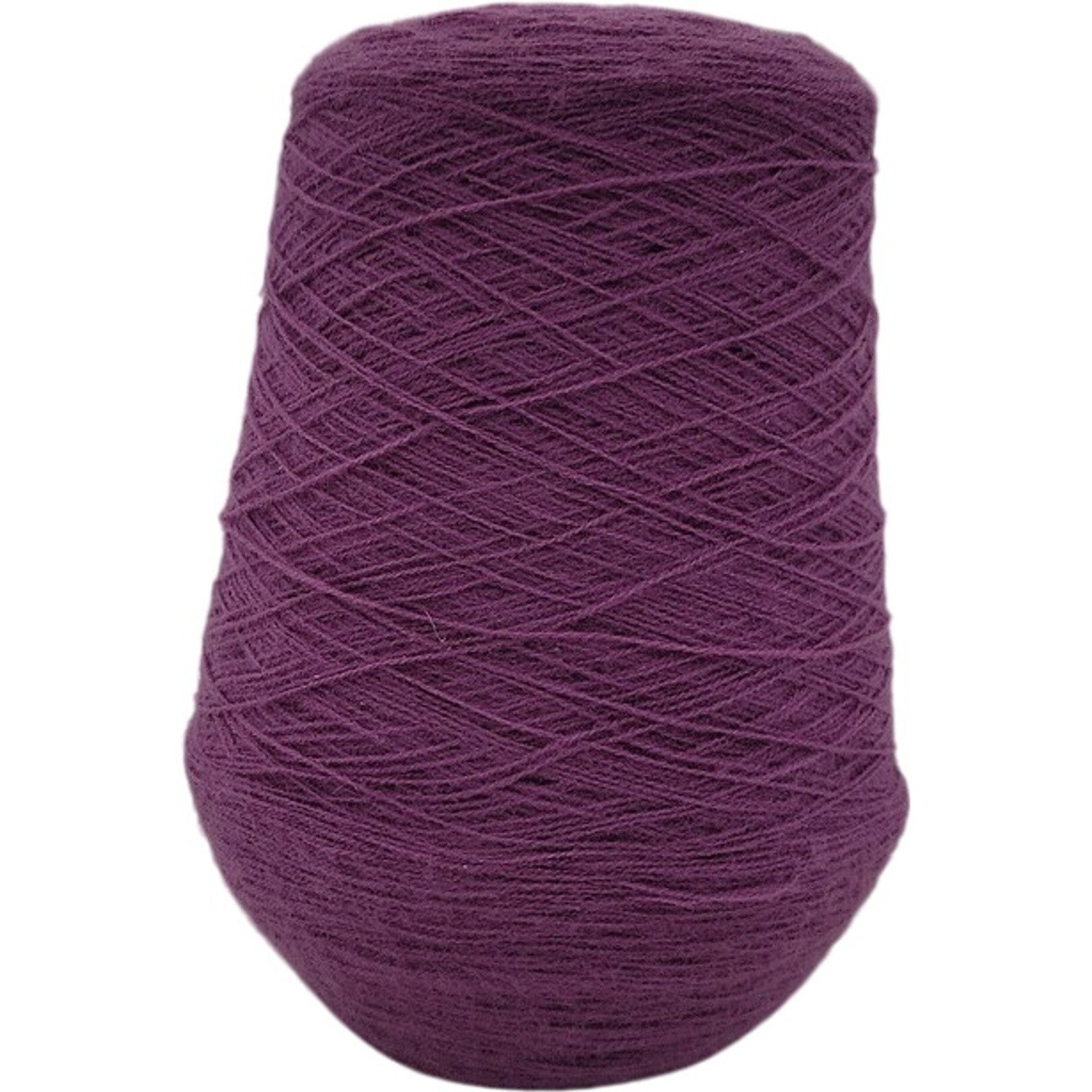 Vintage Phoenix Dye Works Grape Purple Knit Crochet Acrylic Cone Yarn 384721