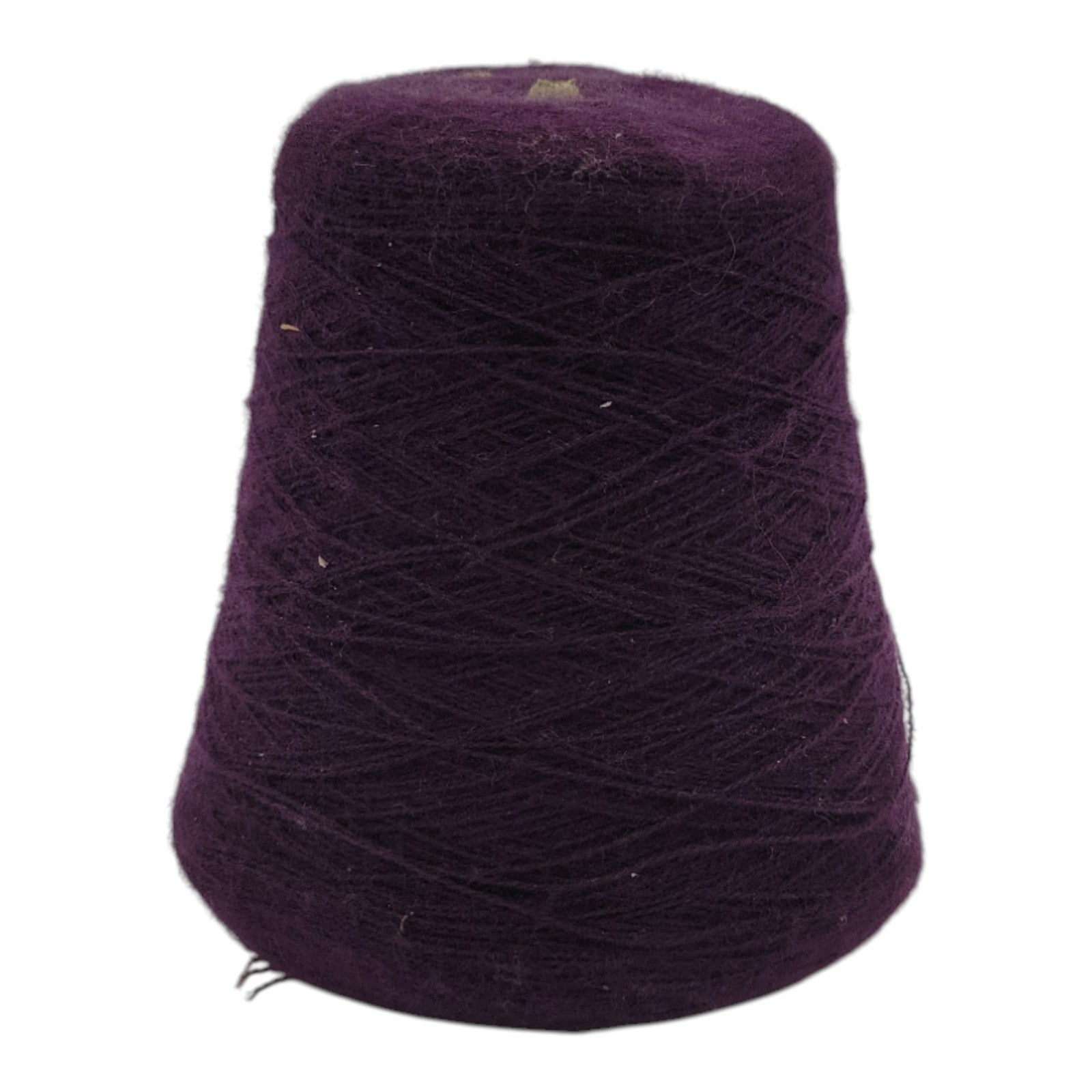 Vintage Unbranded Purple 9589 Yarn Cone Lot of 2
