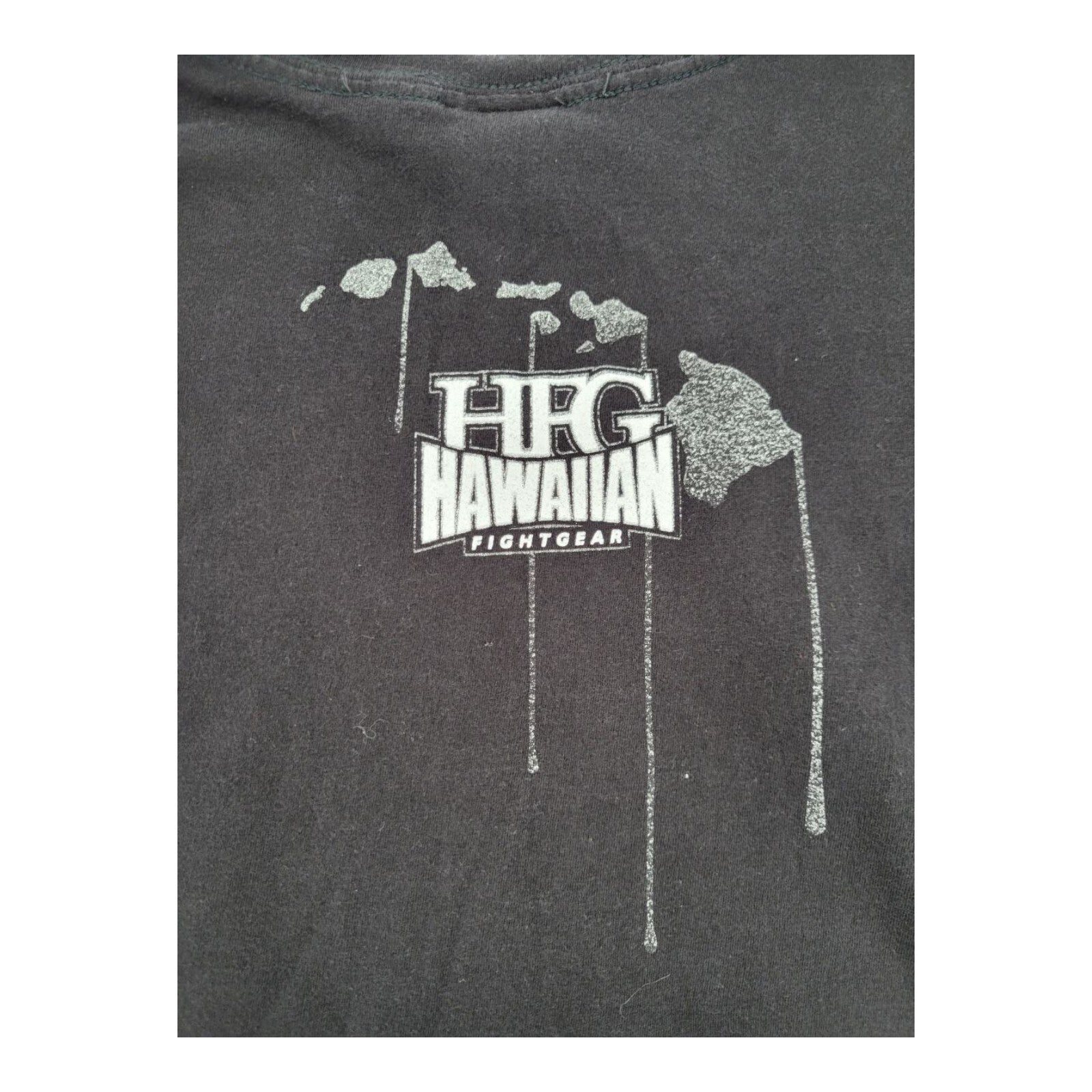 HFG Hawaiian Fight Gear Black Graphic T-Shirt Mens MMA UFC Style Size 2XL