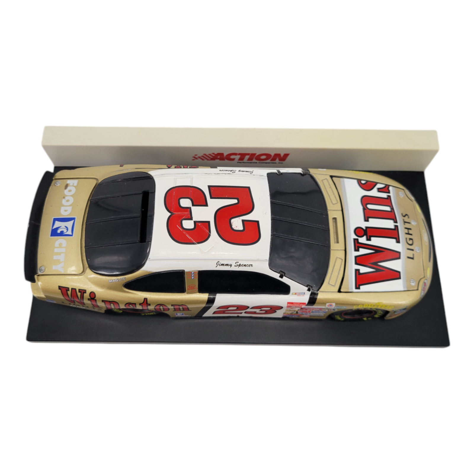 1999 Jimmy Spencer #23 Winston Lights Taurus Diecast 1:24 8" Limited Edition