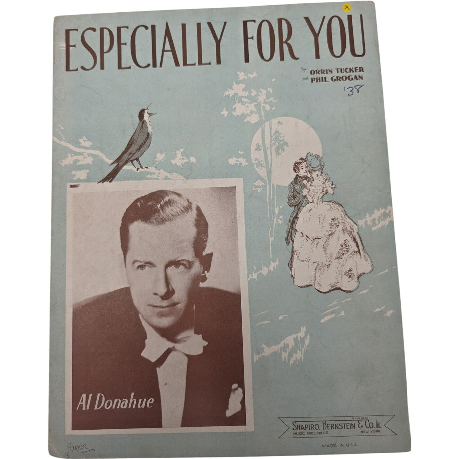 Vintage Sheet Music Especially For You Al Donahue