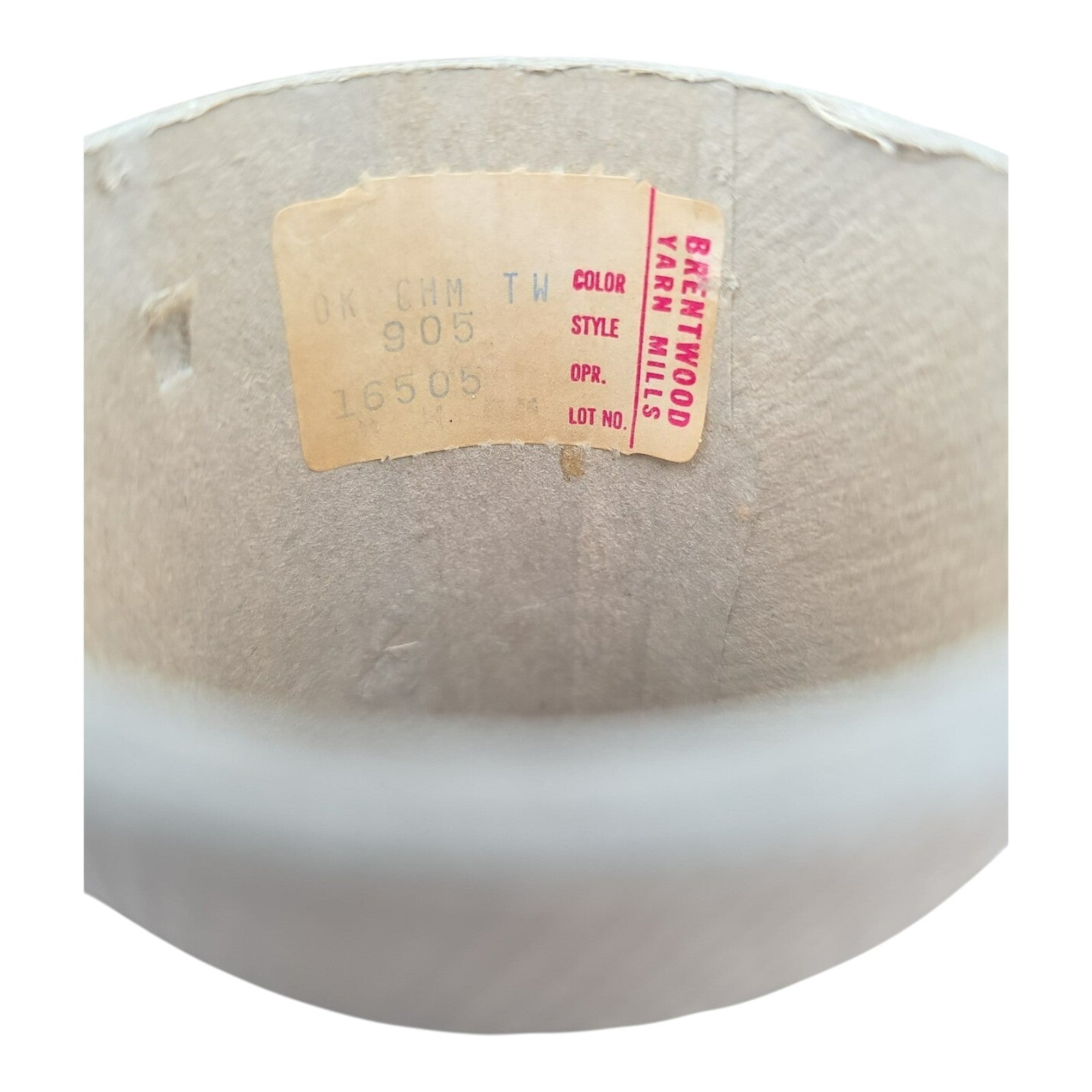 Vintage Brentwood Yarn Mills OK CHM TW 905 Lot 16505