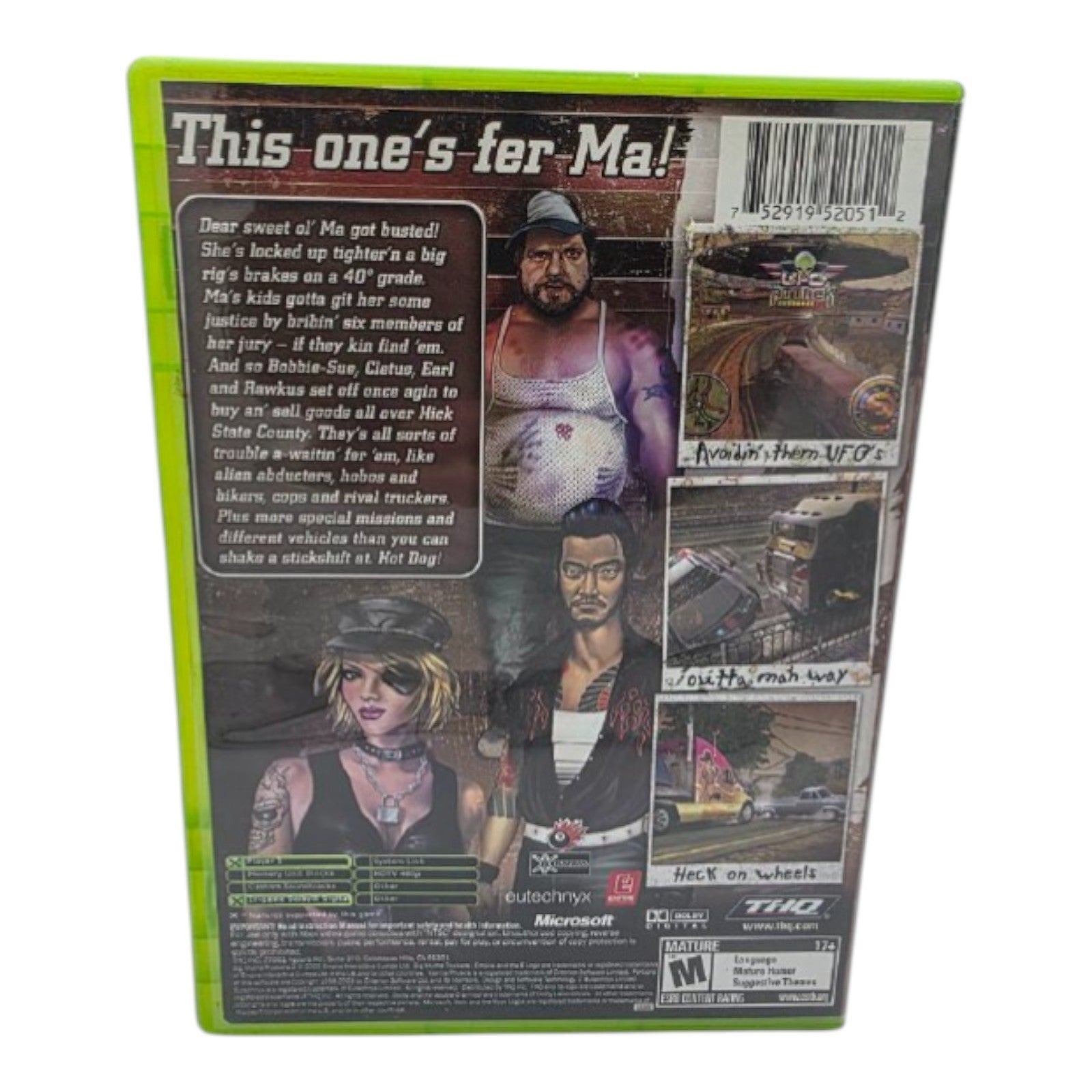 Big Mutha Truckers 2 Xbox Complete CIB Manual & Disc Included