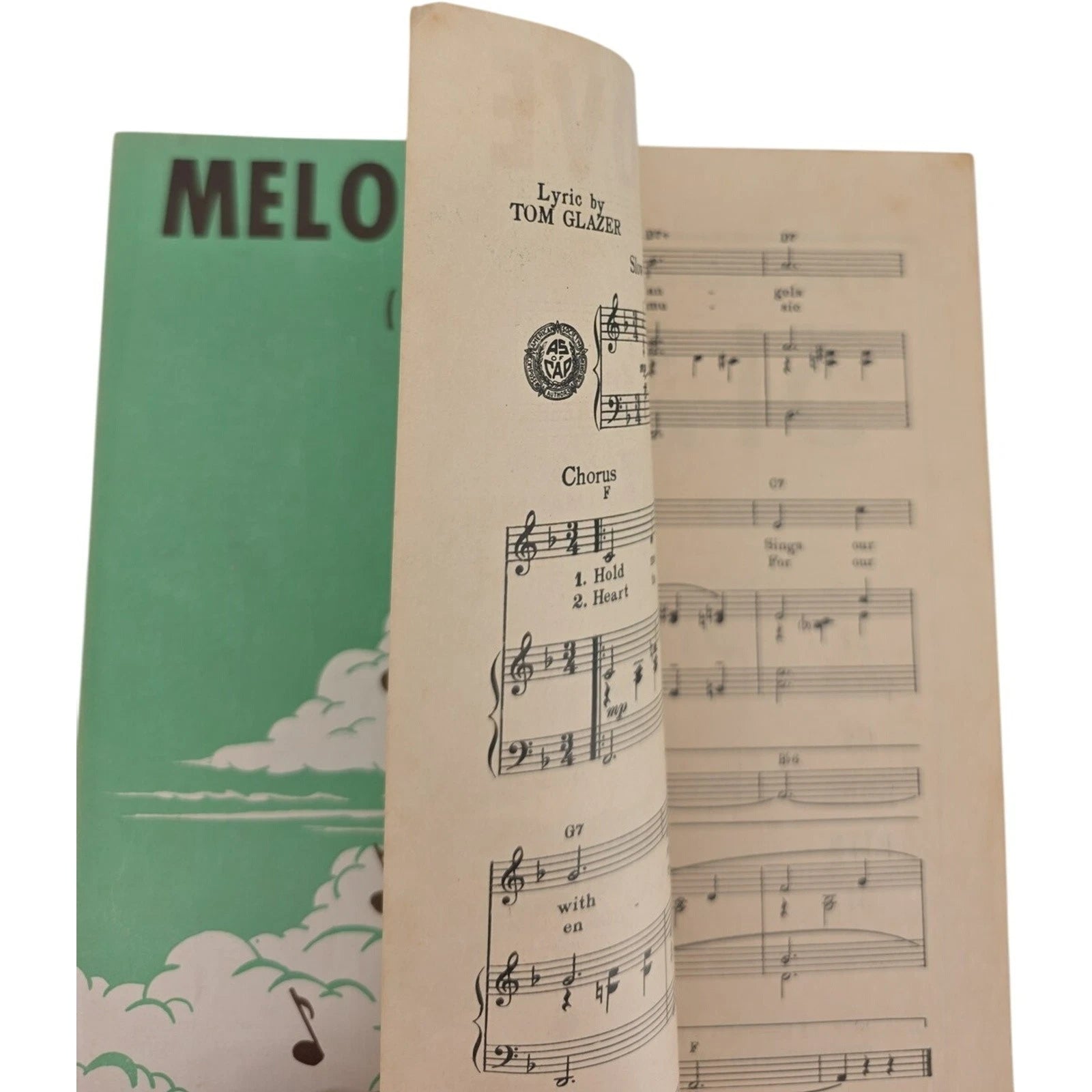 Vintage 1954 Sheet Music Melody of Love Vocal Edition Tom Glazer H Engelman