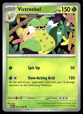 Pokemon 2023 Scarlet & Violet 151 Victreebel Common #71 Near Mint Card