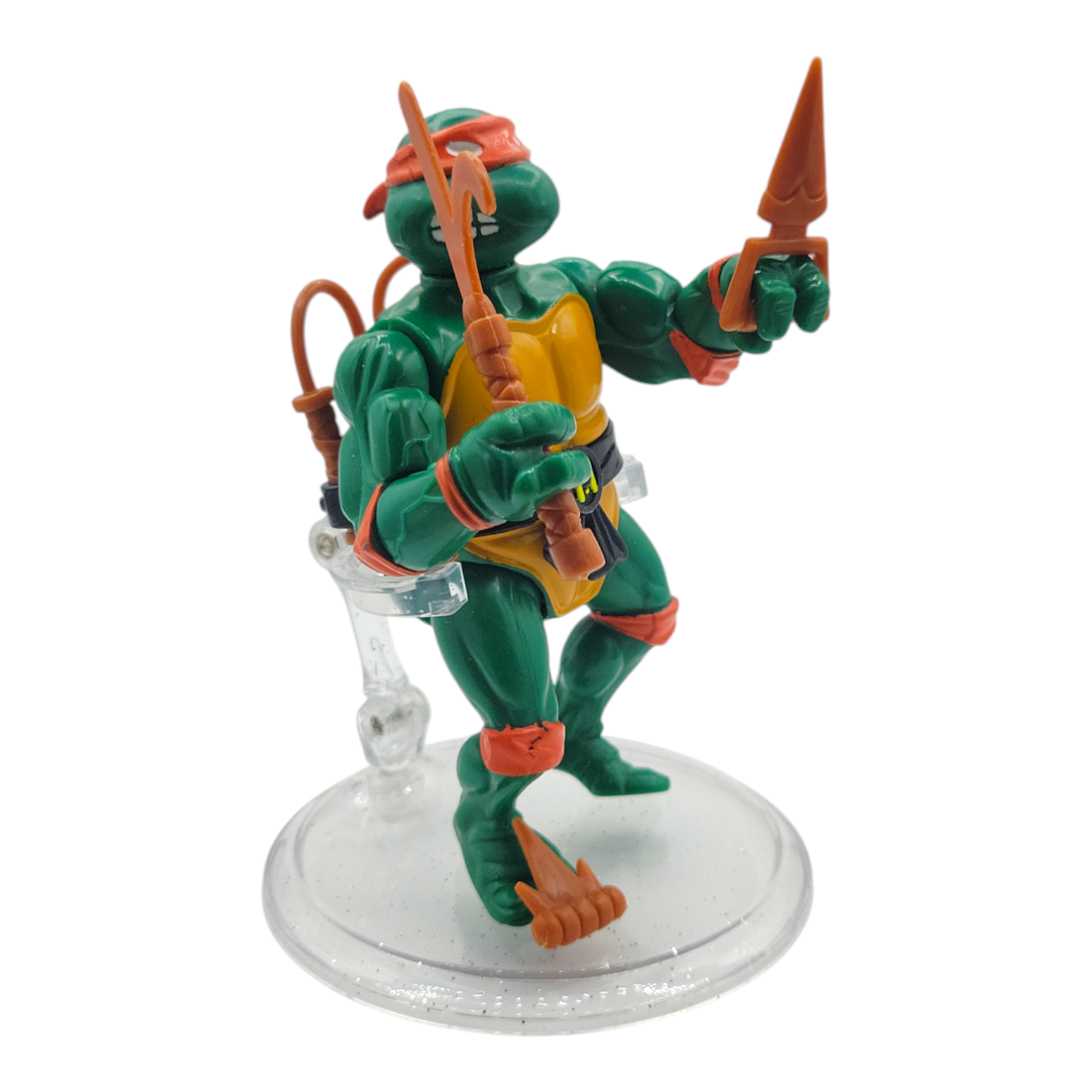 1988 Playmates Toys Michelangelo TMNT Hard Head Vintage Action Figure