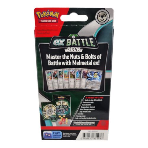 Pokemon TCG ex Battle Deck Melmetal ex 60 Cards Playmat Deck Box Metal Coin