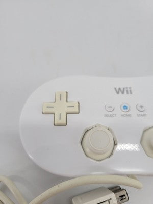 White Classic Controller Nintendo Wii RVL-005 OEM Genuine Official Pro Gamepad