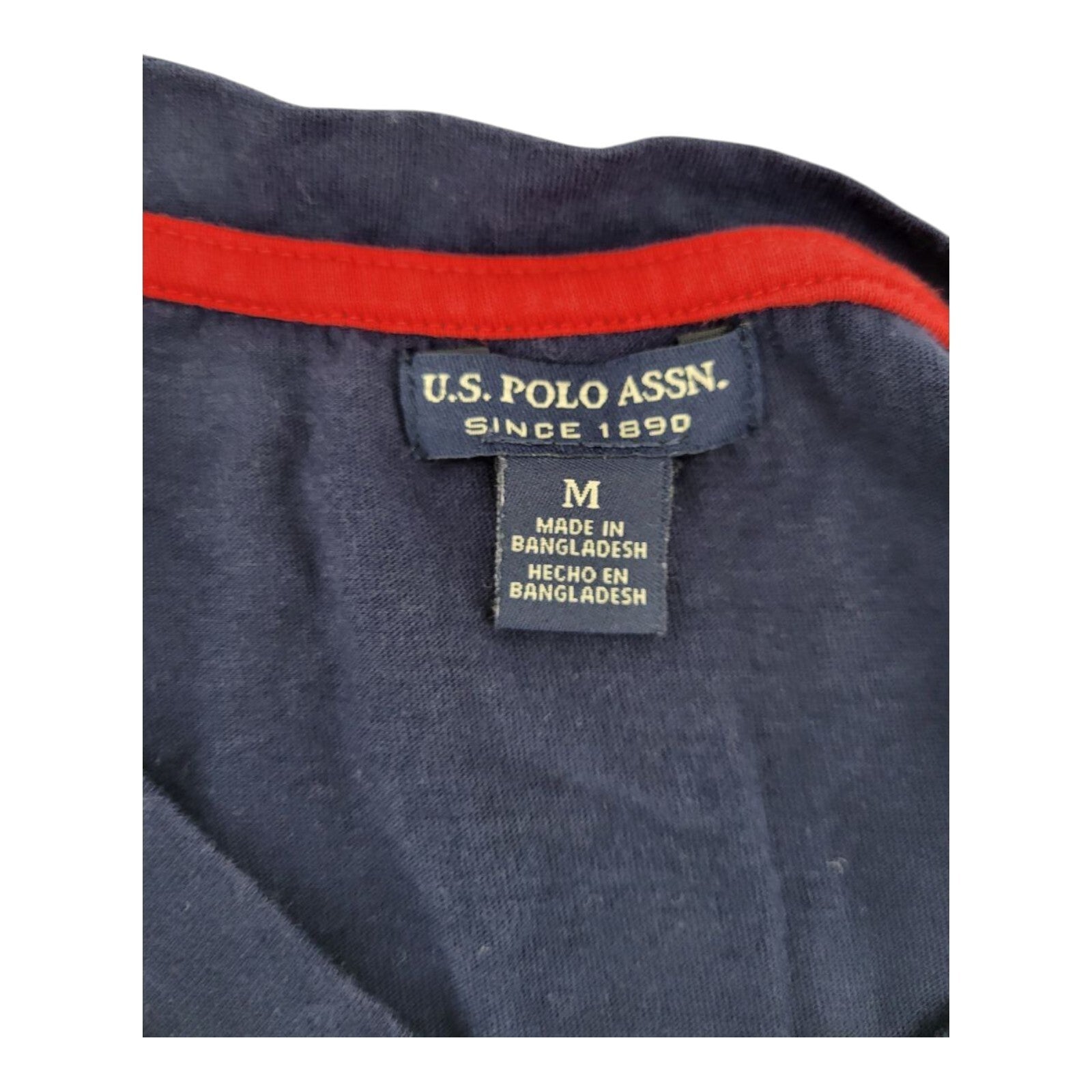 US Polo Assn Navy Blue V Neck Embroidered Logo T-Shirt Dress Womens Size M