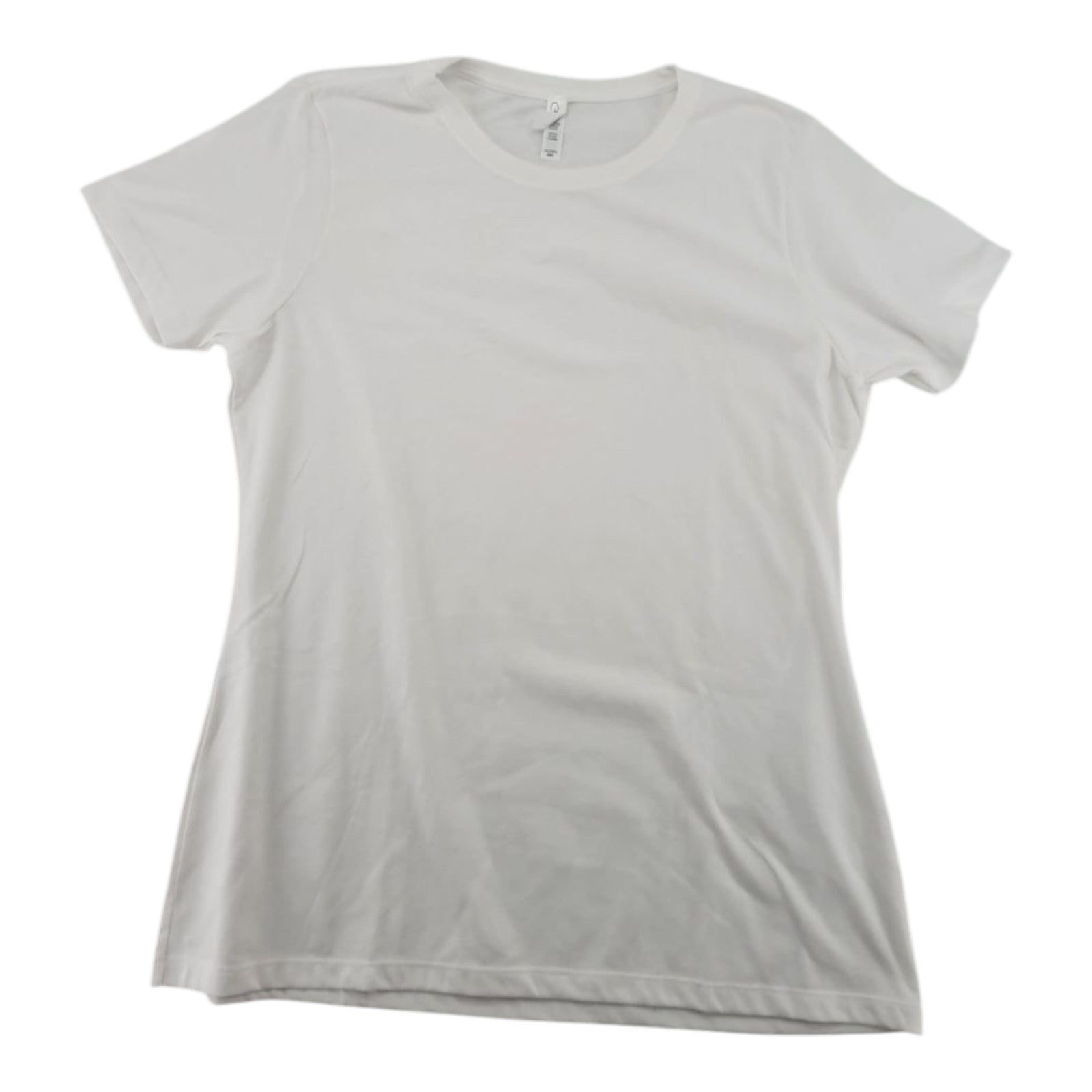 Clementine Women's White Fitted T-Shirt Cotton Blend Short Sleeve 2XL