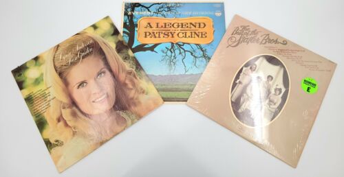 VTG Patsy Cline/Lynn Anderson/Statler Bros - Lot of Three LP Vinyl Record Bundle