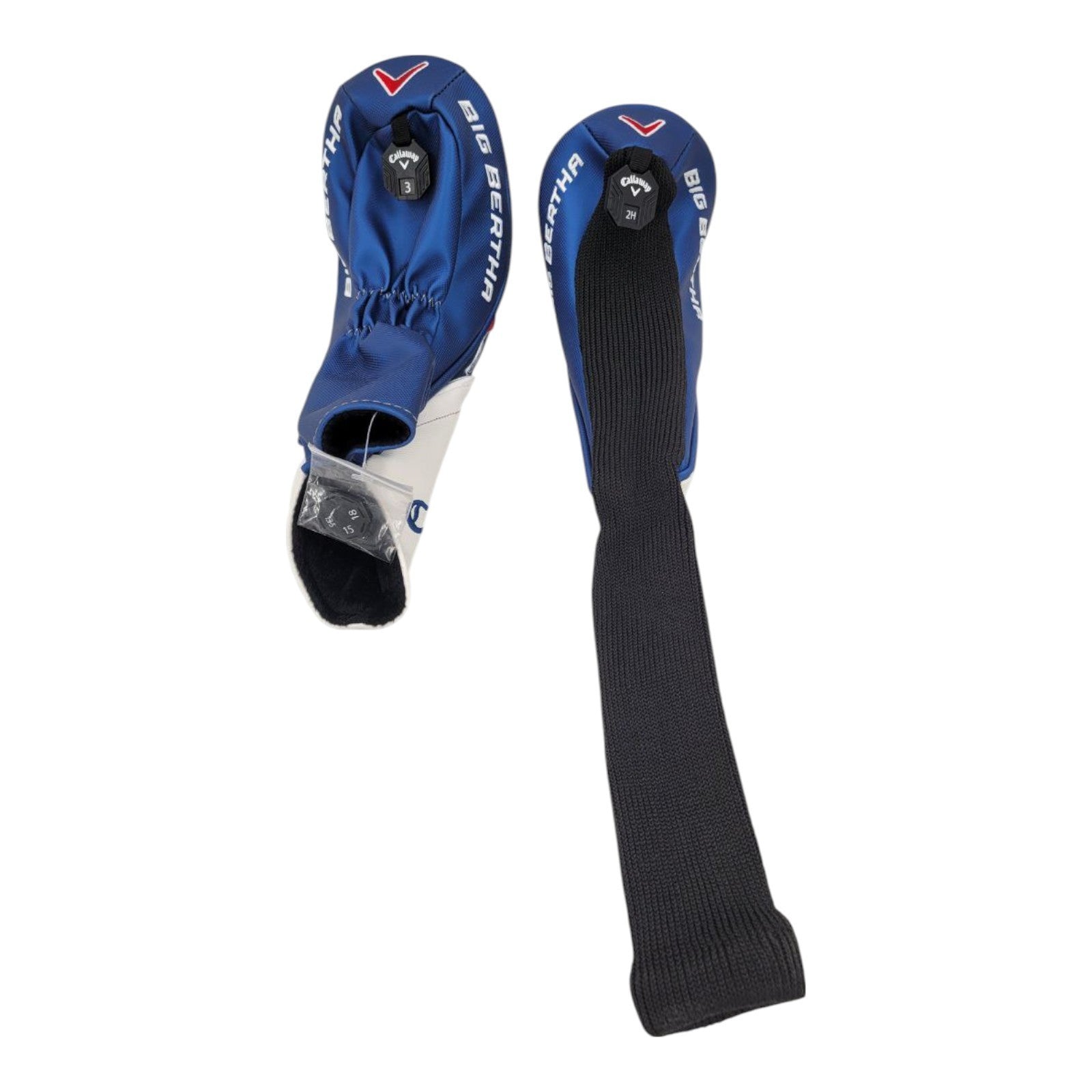 Callaway Big Bertha 3 Wood & 2 Hybrid Headcovers Golf Club Bundle