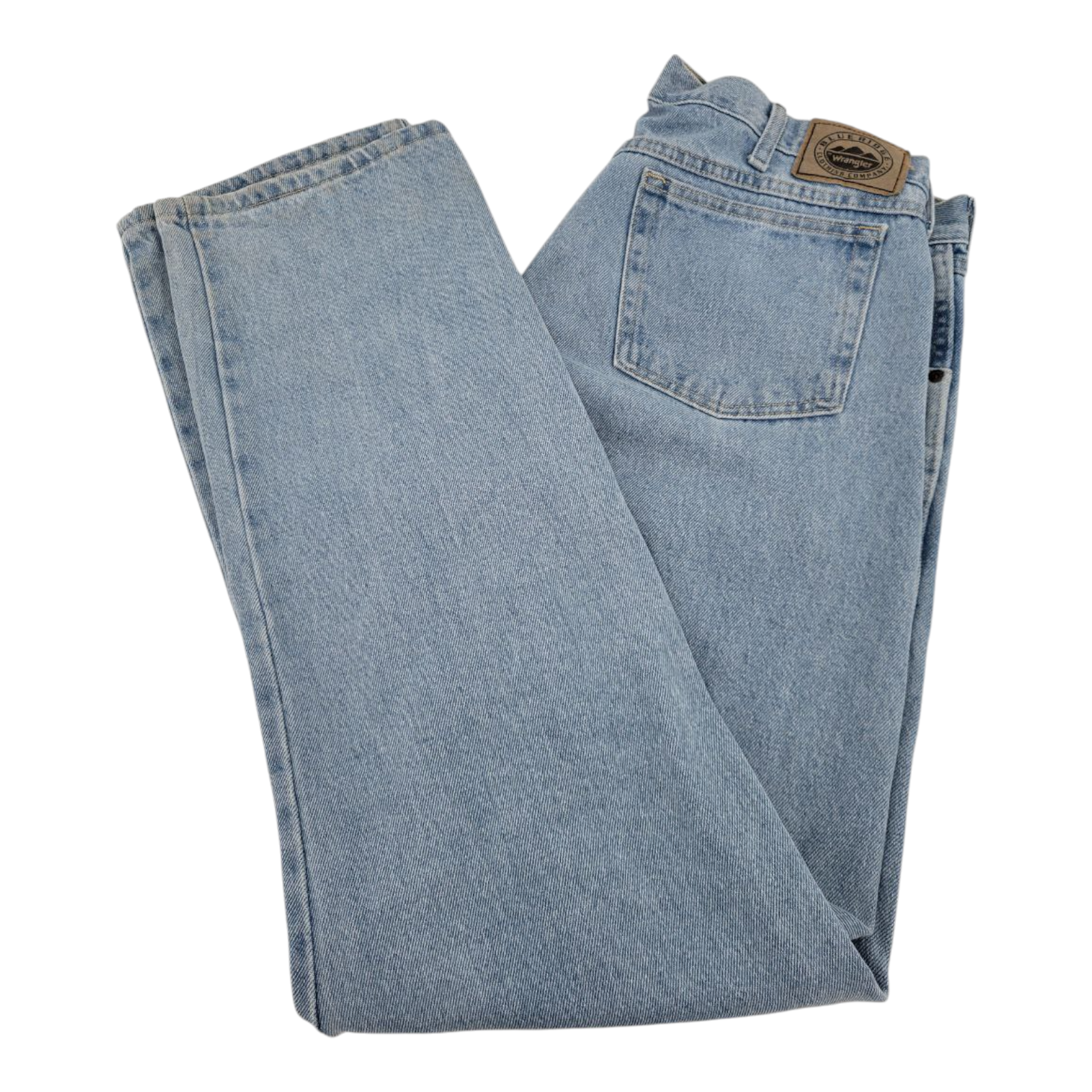 Wrangler Blue Ridge Mens Jeans Light Wash Denim Straight Fit 36x34 RN 130273