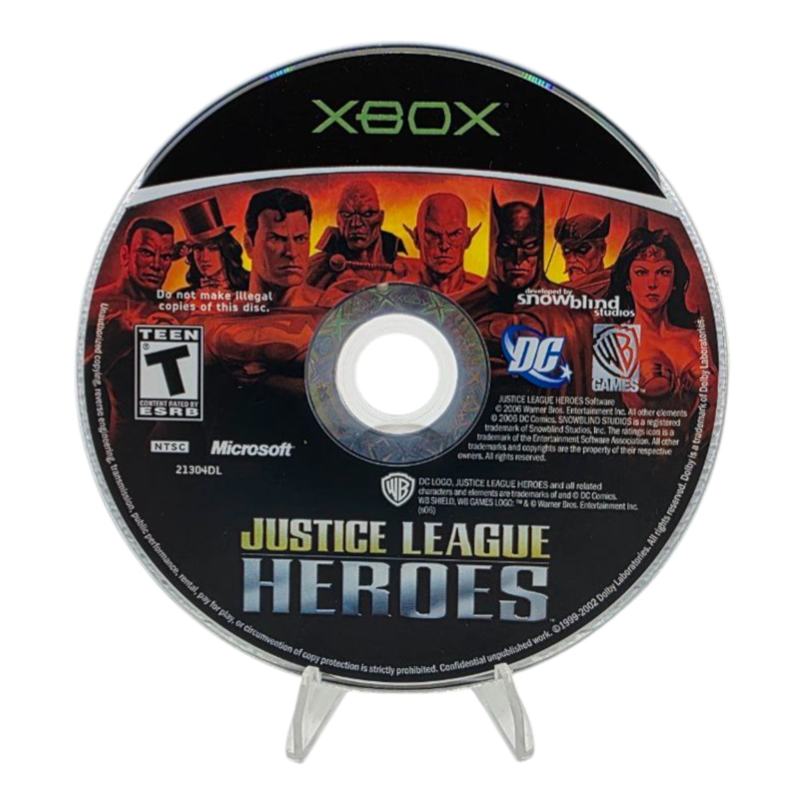 Microsoft Xbox Justice League Heroes Complete with Manual Tested 2006