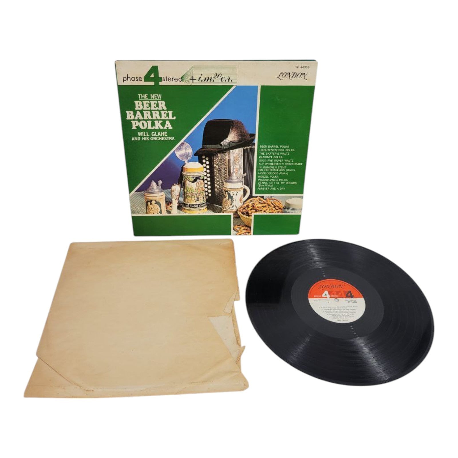 Will Glahe The New Beer Barrel Polka Vinyl LP SP 44069 London Phase 4 Stereo