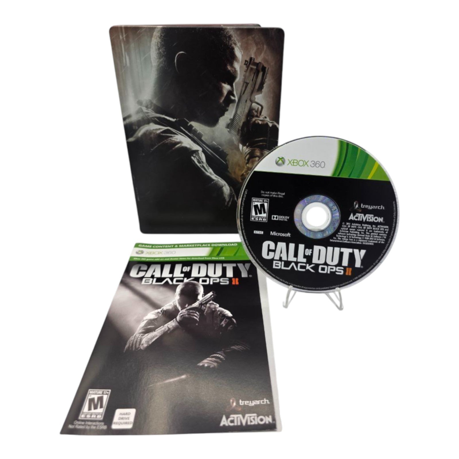Call of Duty Black Ops II SteelBook Edition Microsoft Xbox 360 2012 CIB Complete