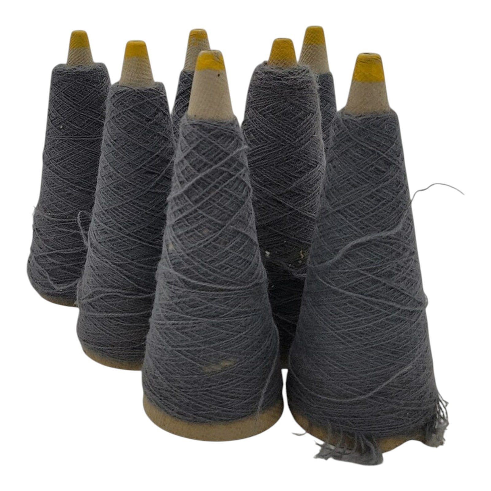 Vintage Templon UN Flannel 2/24 Acrylic Weaving Knitting Cone Yarn Lot of 7