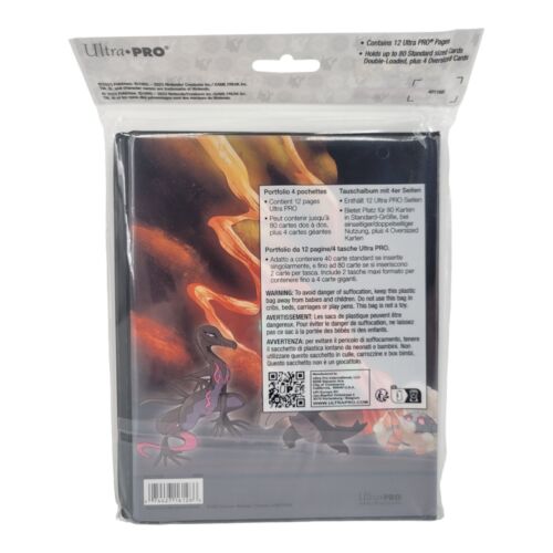 Ultra Pro Pokemon TCG Scorching Summit 4 Pocket Portfolio 80 Card Holder Binder