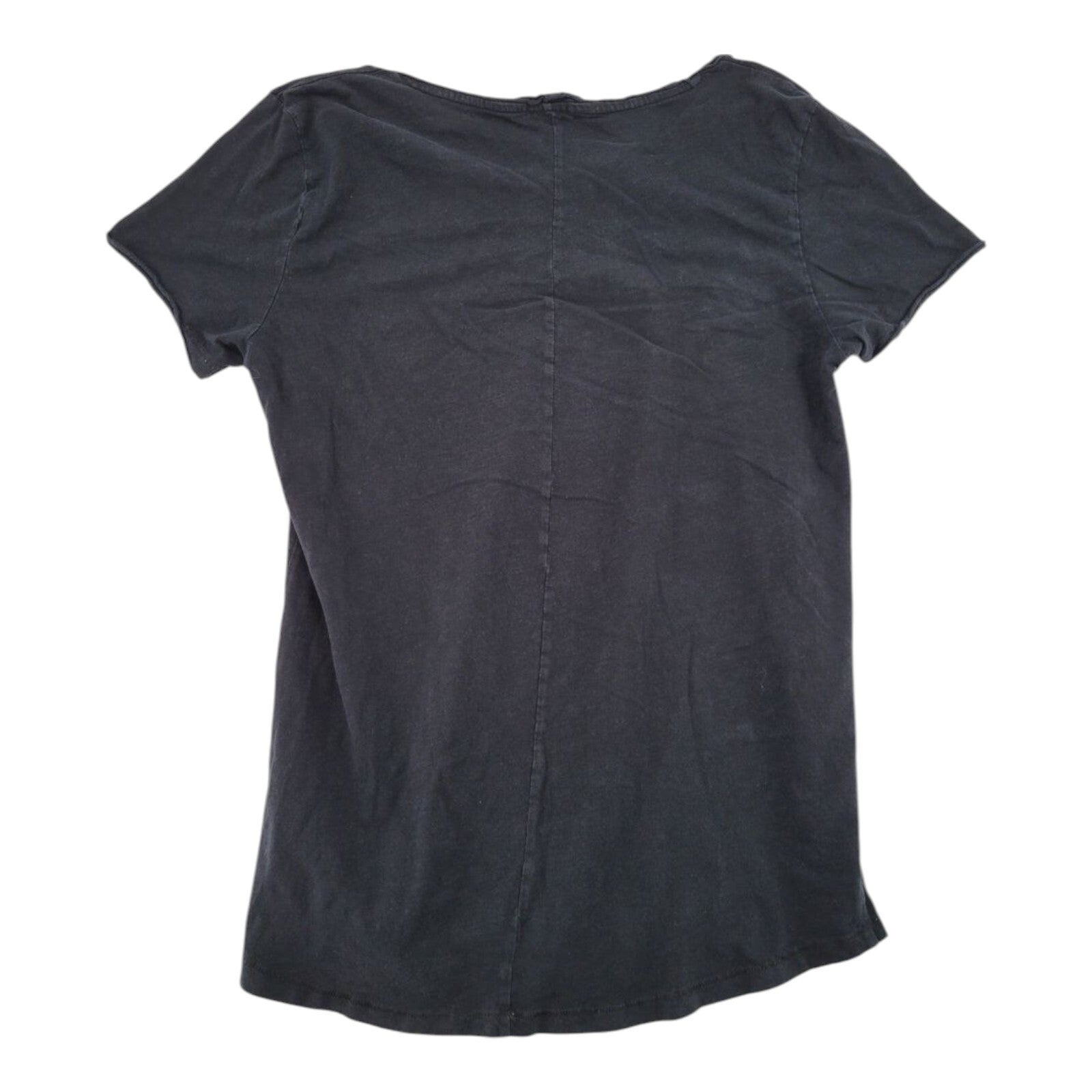 H&M Divided Black T-Shirt Womens Short Sleeve Basic Tee Size Small