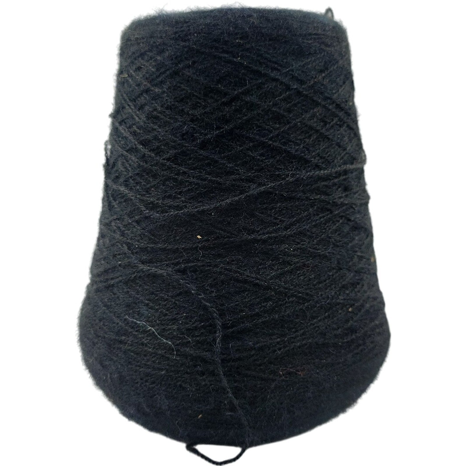 Vintage 1980s Phoenix Dye Works 2/25 Acrylic Yarn Cone Black 921712