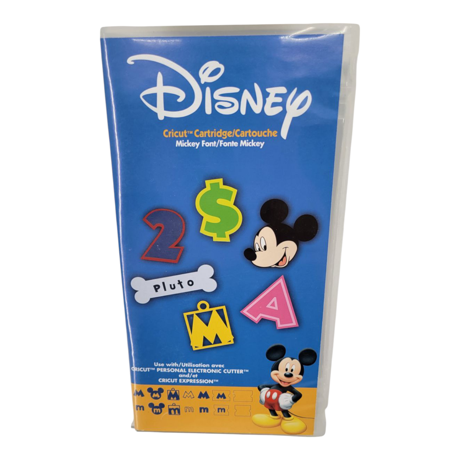 Cricut Disney Cartridge Mickey Font Classic Disney Alphabet & Shapes 290361