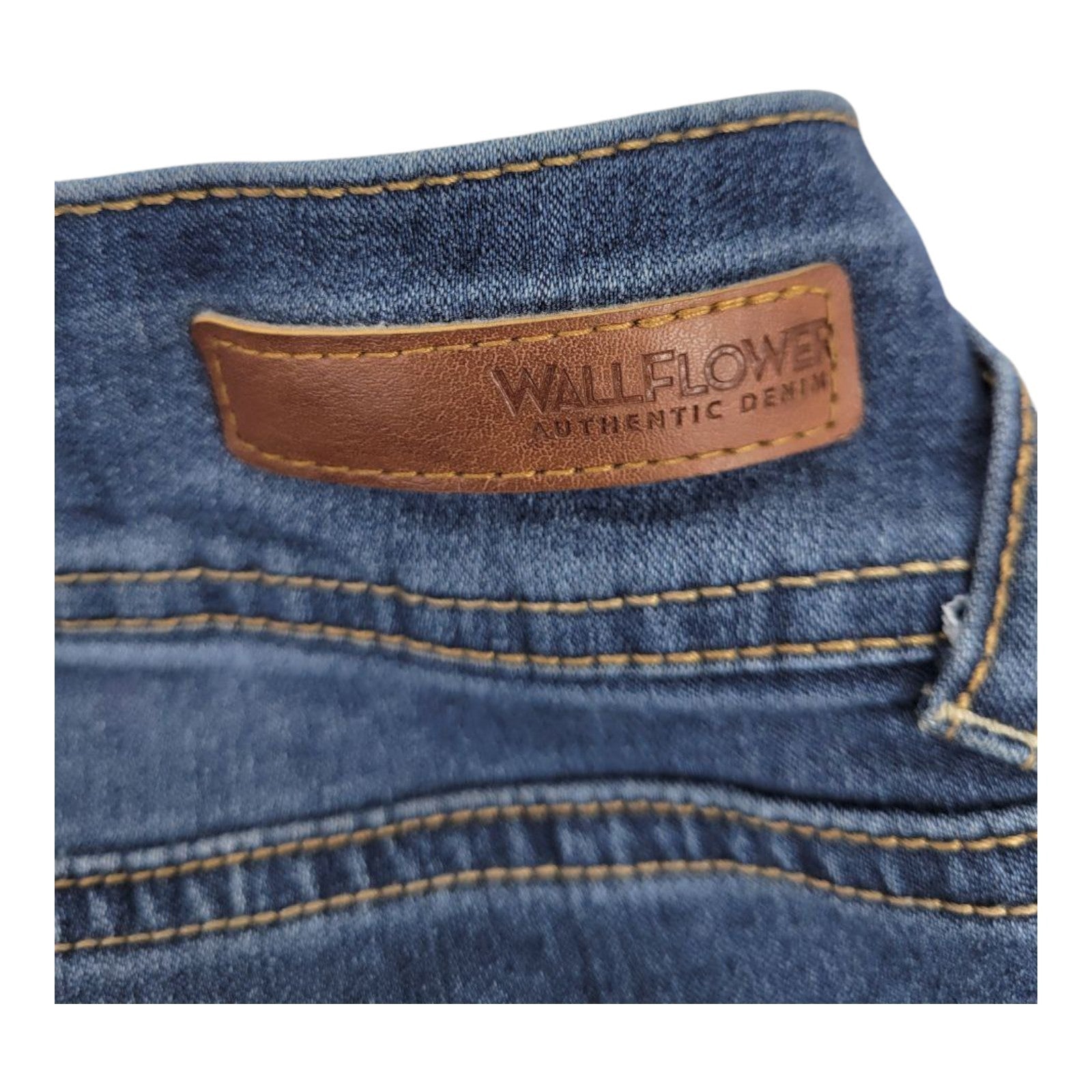 WallFlower Womens Skinny Jeans Blue Mid Rise Stretch Denim Pants Size 9