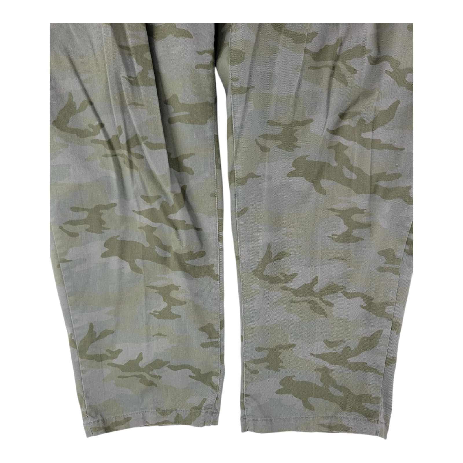 Lane Bryant Womens Camo Chino Pants Green Stretch Cotton Blend Size 24