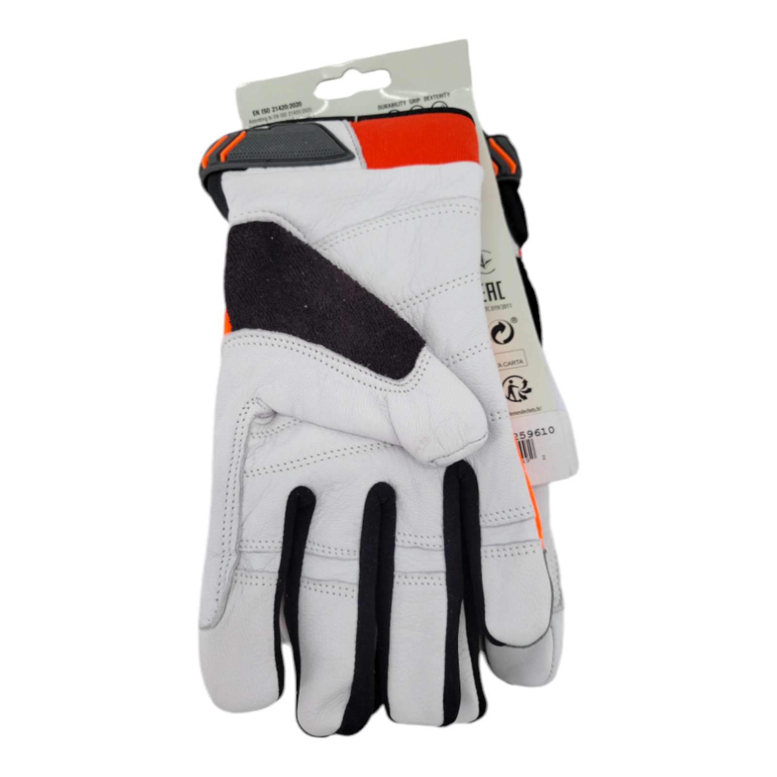 Husqvarna Technical Chainsaw Protection Gloves Goat Leather Palm Class 1 XL Size