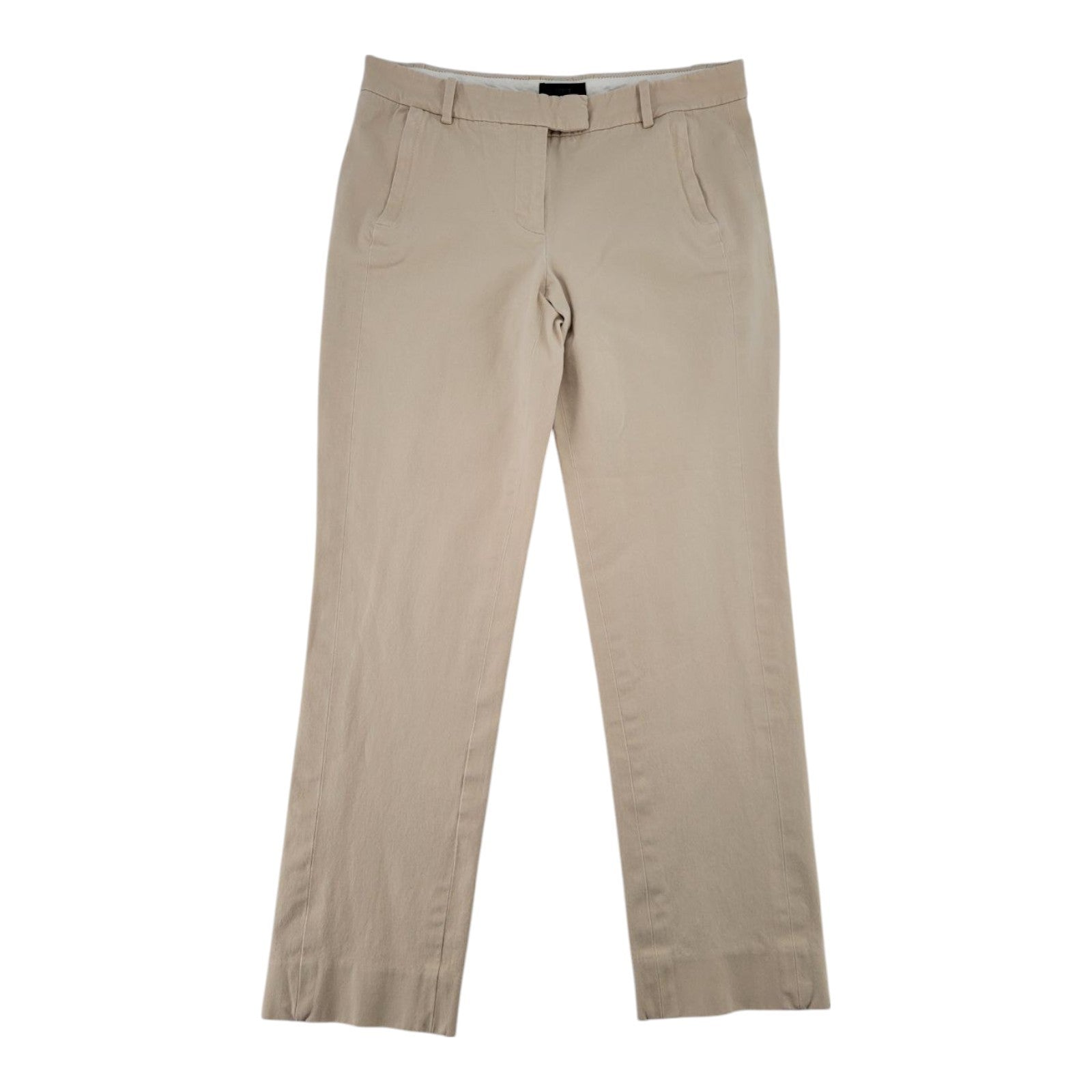 J Crew Maddie Beige Slim Fit Dress Pants Flat Front Womens Size 8