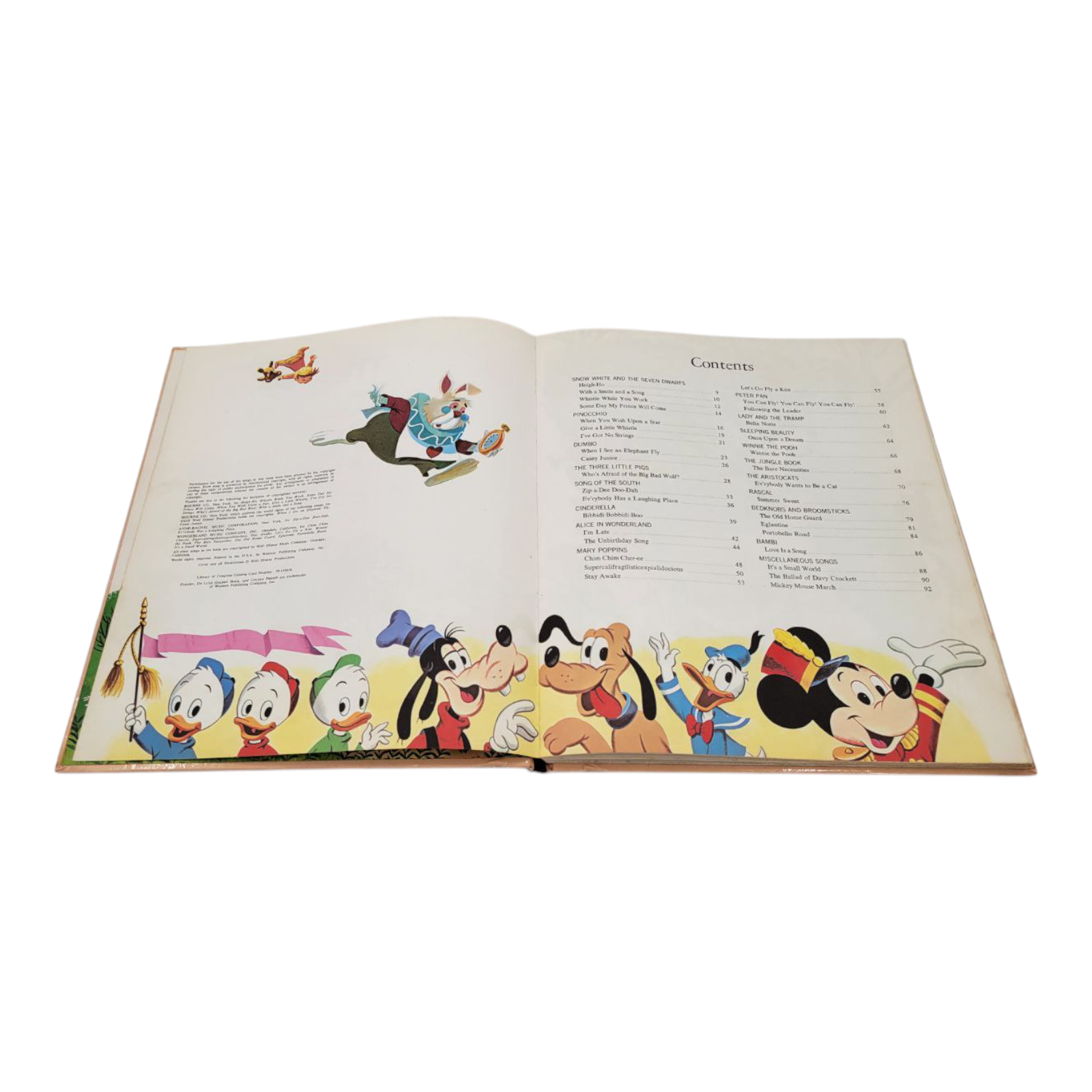 Vtg Golden Press The Walt Disney Song Book Deluxe Edition Hardcover 79-155676