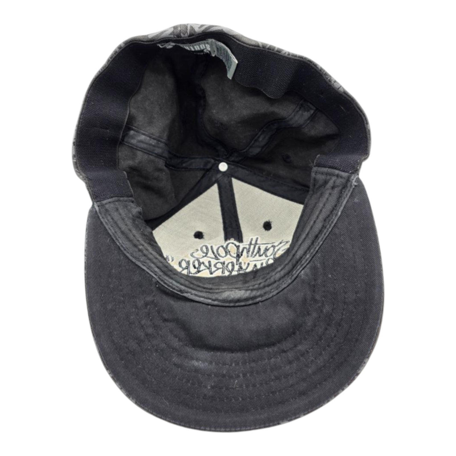 Southpole Authentic Collection Black Gray Graffiti Cap One Size