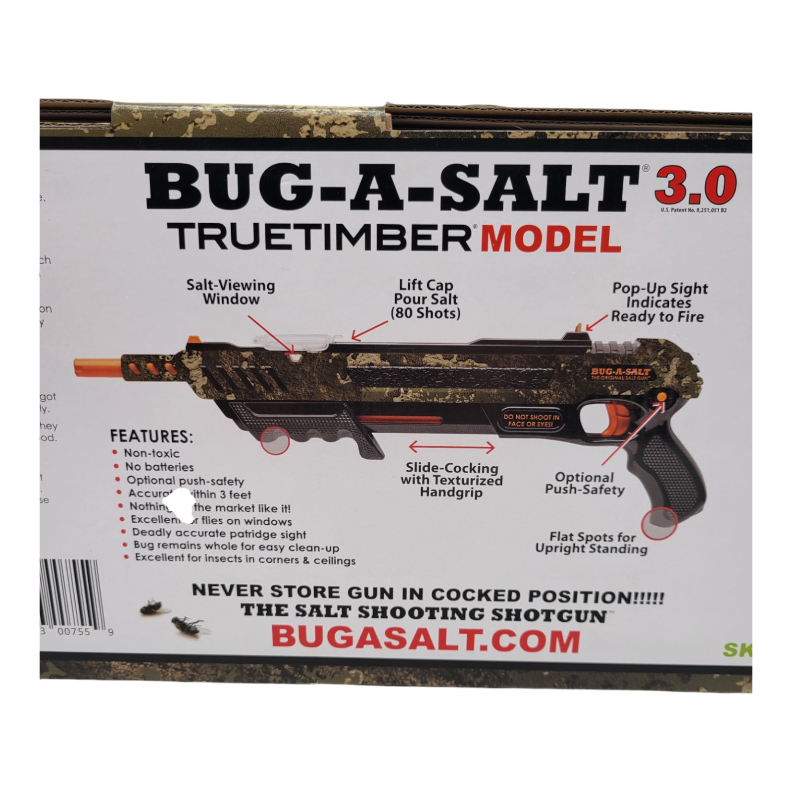 Bug-A-Salt 3.0 TrueTimber Strata Model Non-Toxic Pest Control Salt Gun