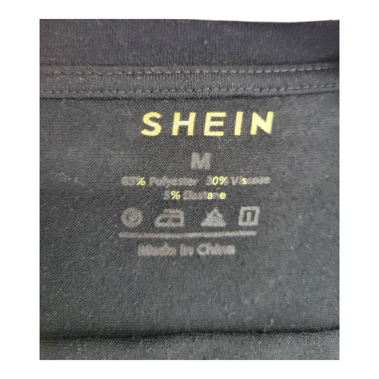 SHEIN Women's Black Graphic Tee Should've Come With Warning Shirt Size M