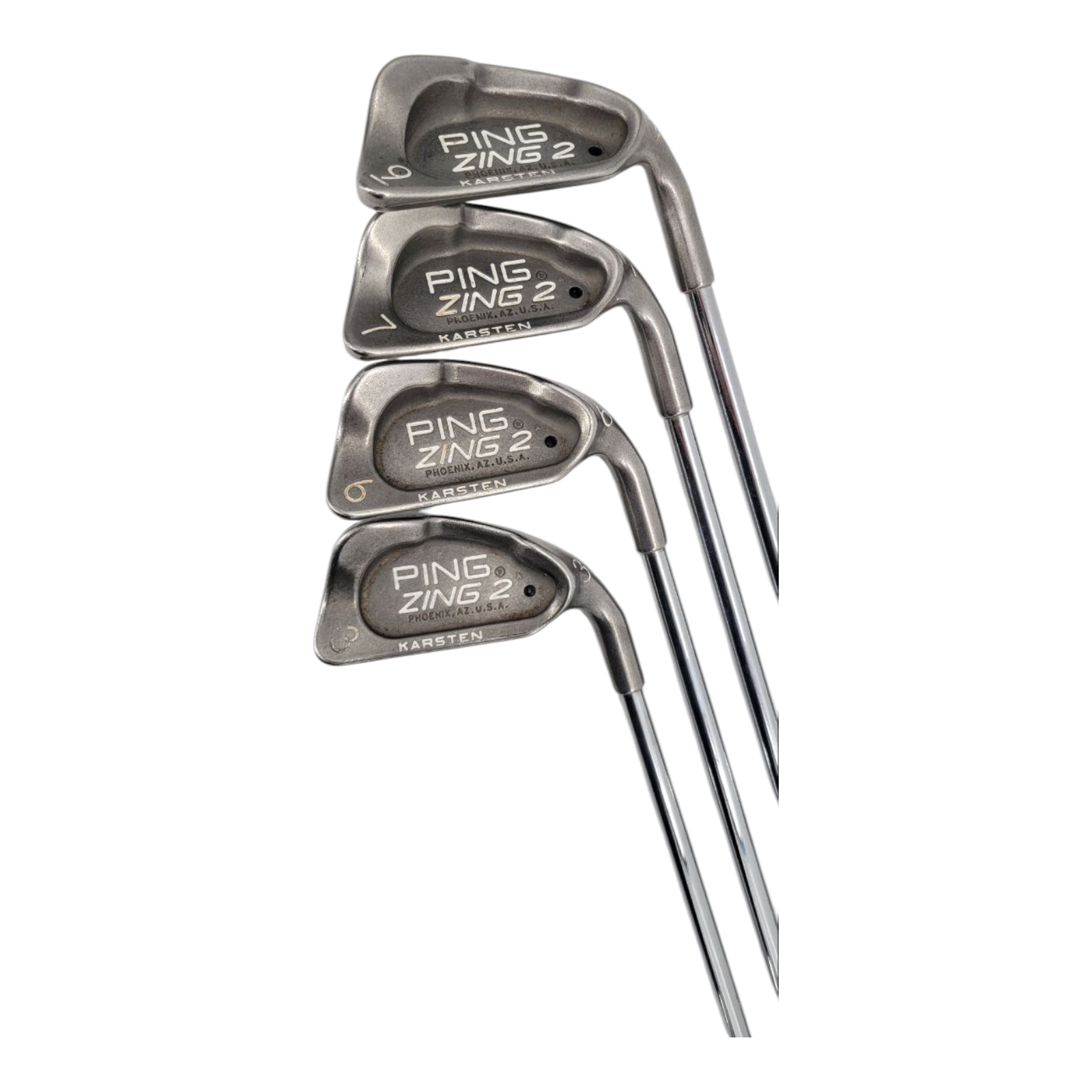 Ping Karsten Zing 2 Mens Golf Irons Partial Set 3 6 7 9 Steel Shafts Pride Grip