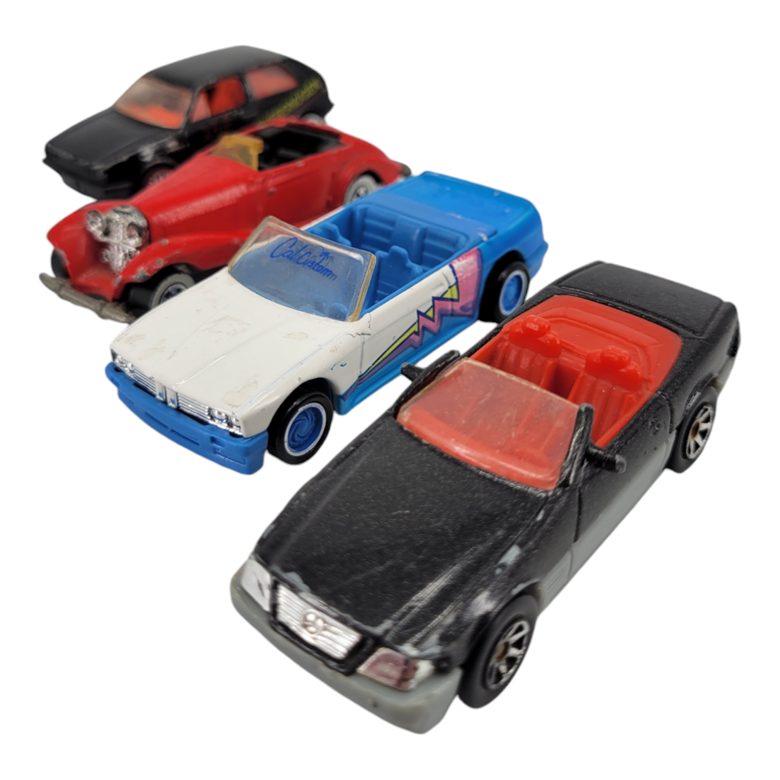 1980s Hot Wheels Diecast Cadillac Eldorado Mercedes 540K Nissan Fire Chaser Lot