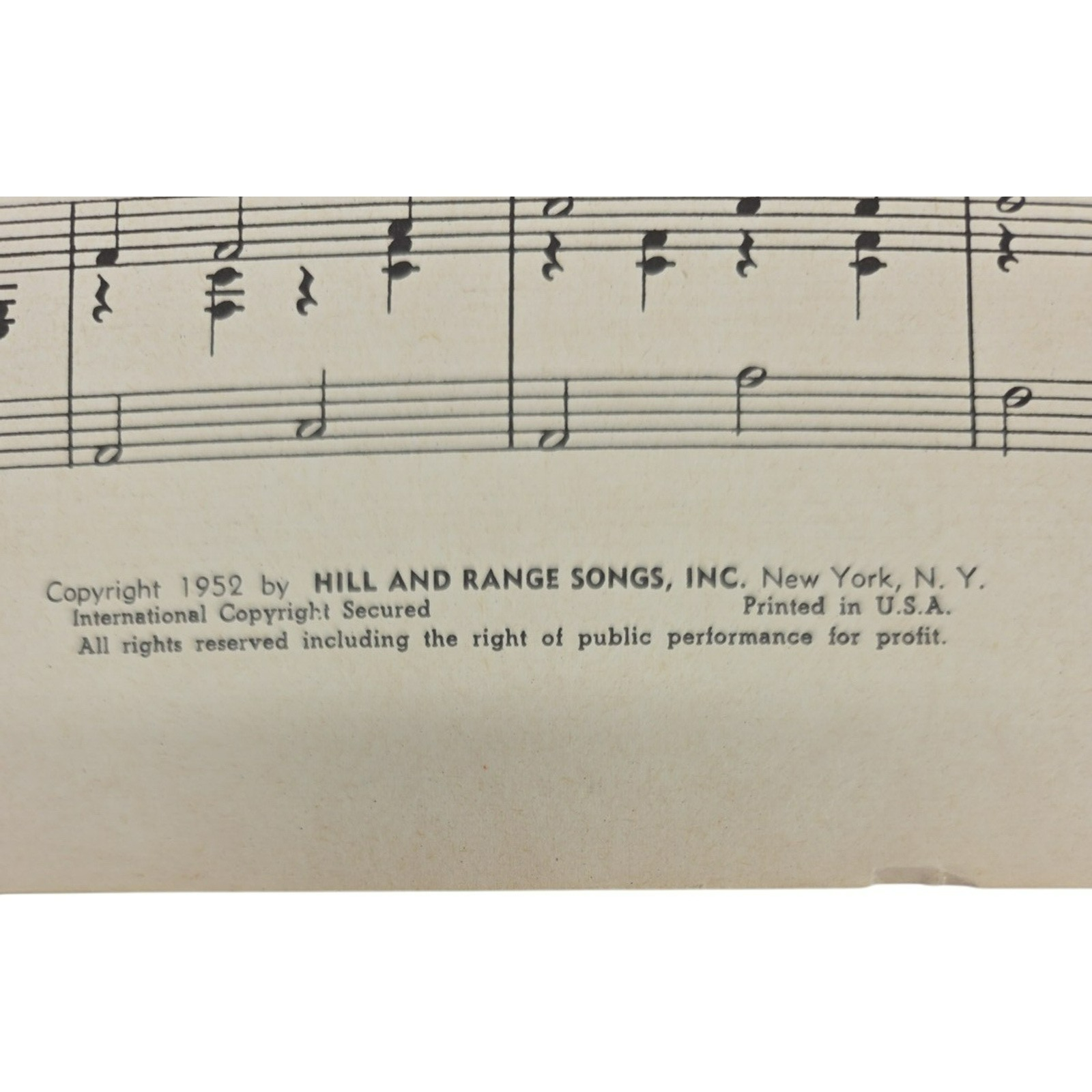 Vintage 1950 The Gold Rush Is Over By Hank Snow Sheet Music