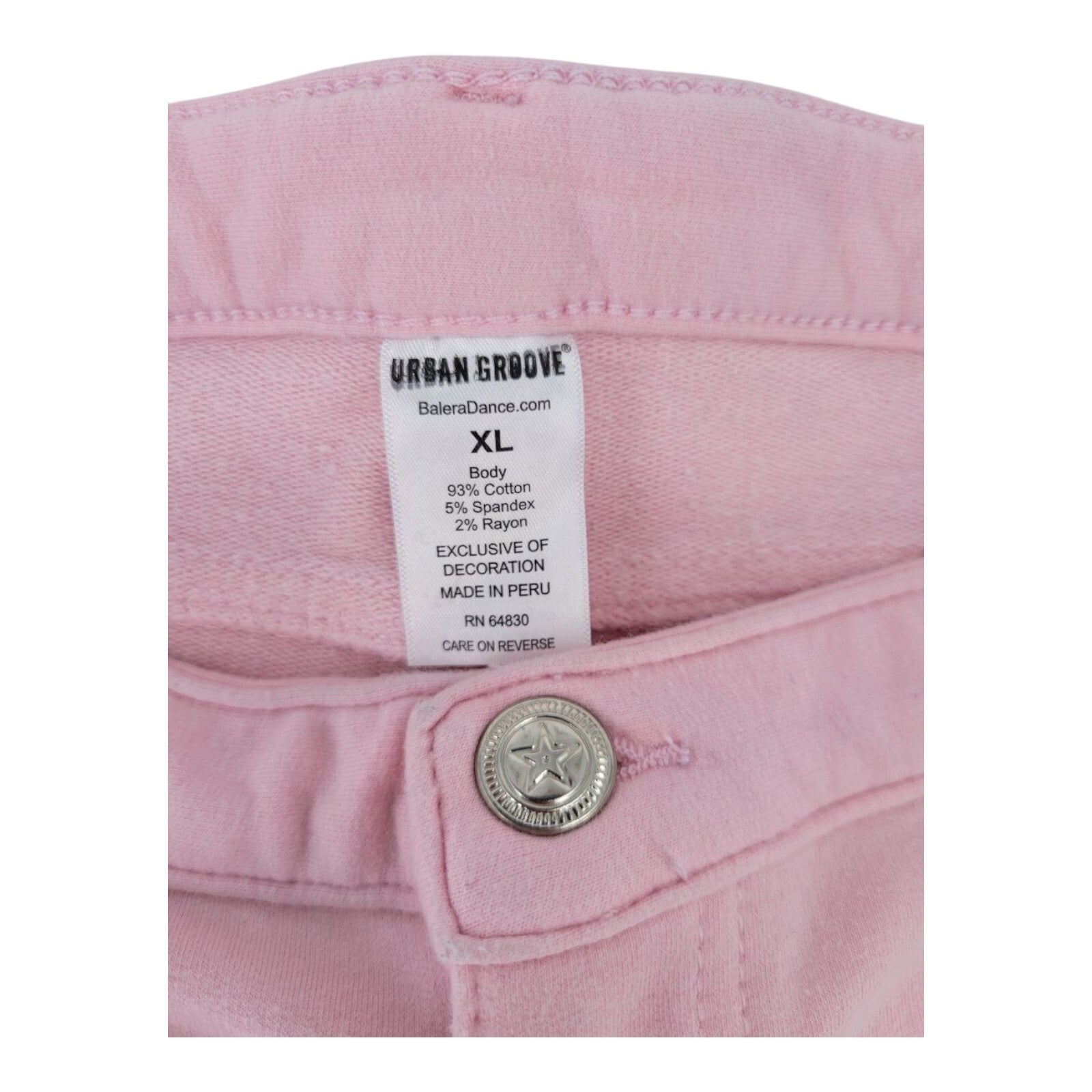 Urban Groove Womens Pink Stretch Jegging Pants Pull On Style Size XL