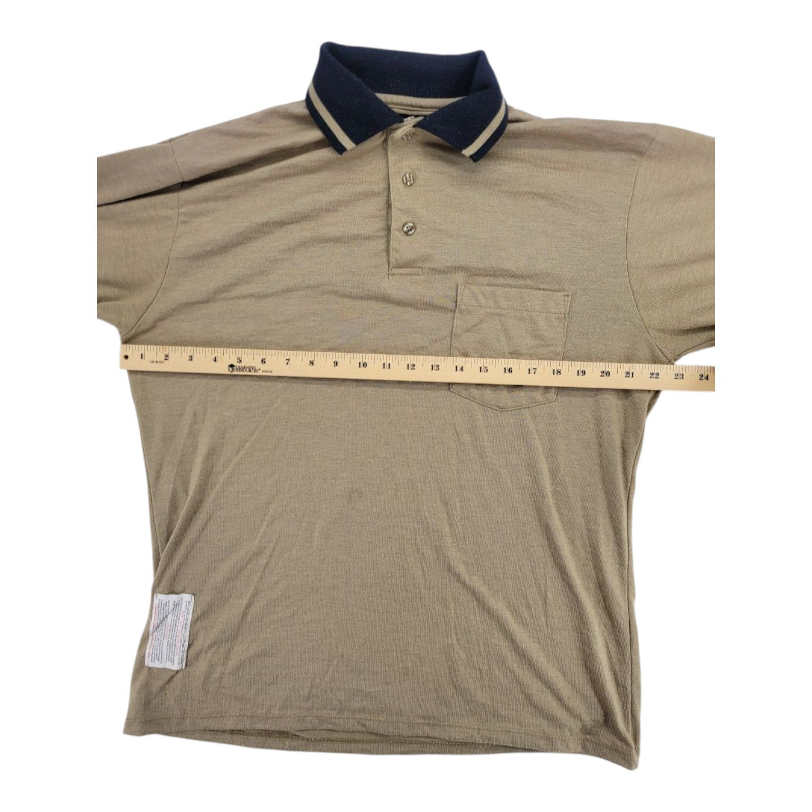 Bulwark FR Men's Flame Resistant Tan Long Sleeve Polo Shirt Size M-RG