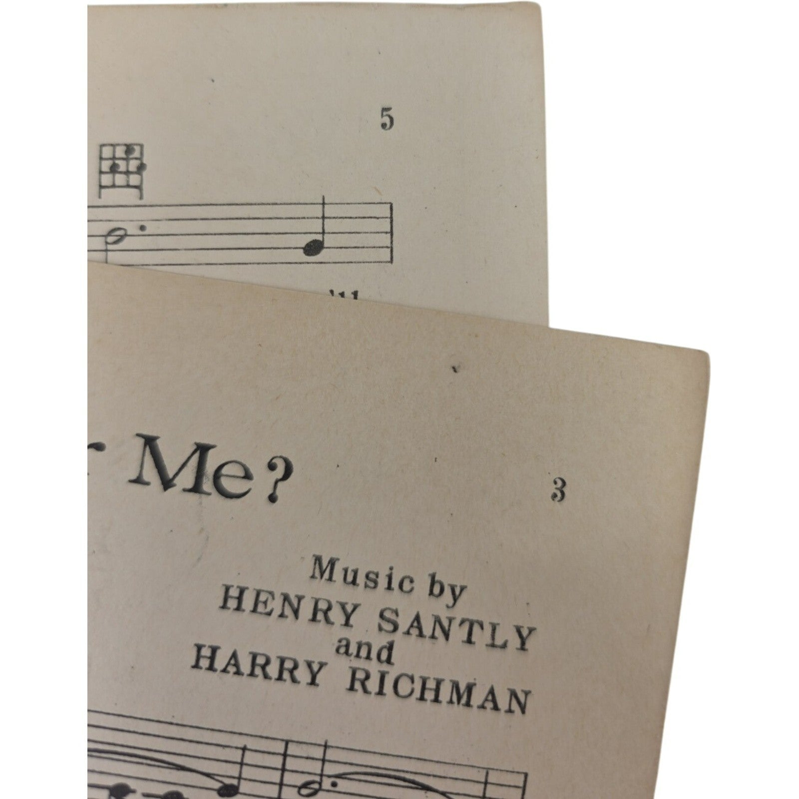 Vintage Will You Remember Me and Yearning Just For You Sheet Music Lot of 2
