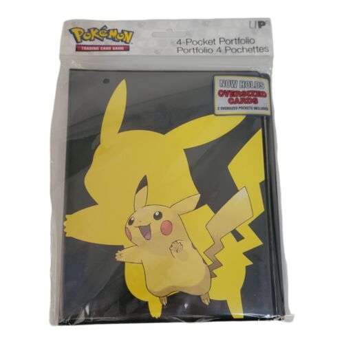 Ultra PRO Pokemon TCG Pikachu 4 Pocket Portfolio 80 Card Holder Binder Album