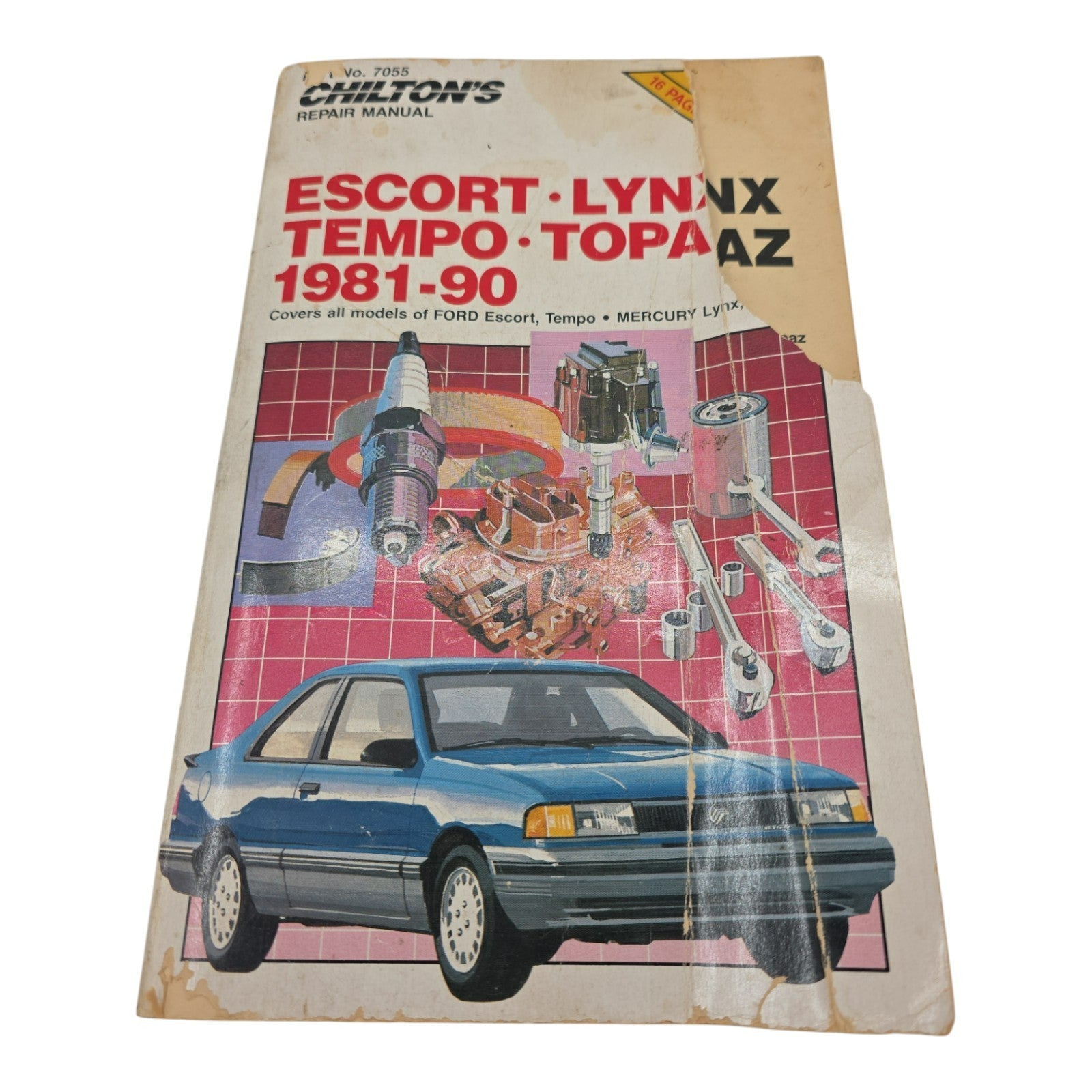 Chiltons Repair Manual Part 7055 FORD Escort Lynx Tempo Topaz 1981 to 1990
