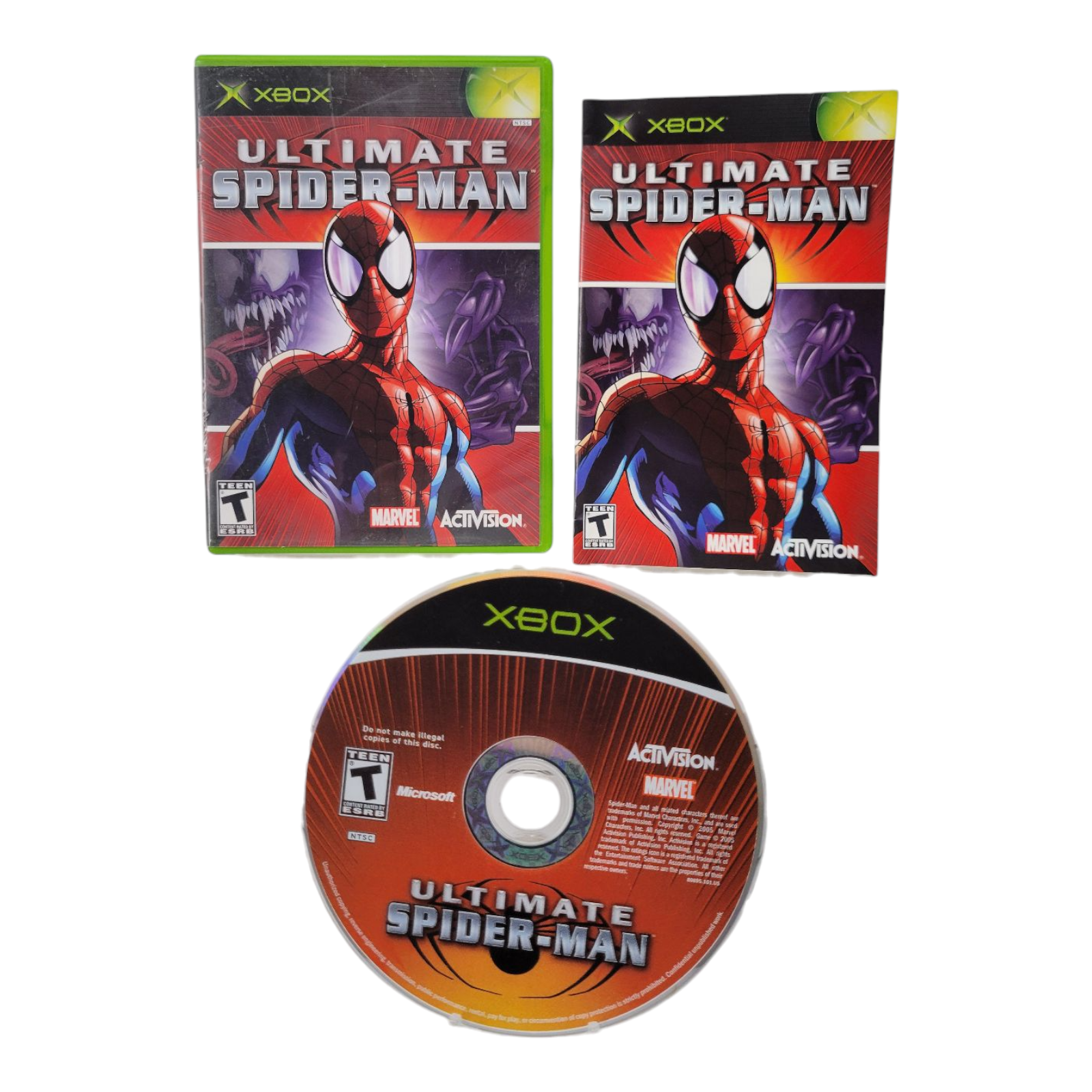 Activision Marvel Ultimate Spider Man 2005 Xbox Game Complete