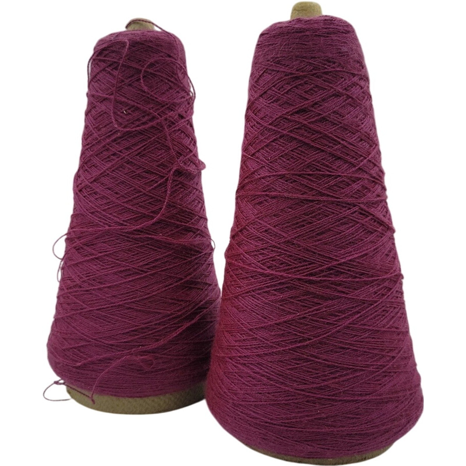 Vintage Pisgah Yarn Weaving Yarn Cone 2/24 Acrylic 61-L Purple 9269 Lot of 2