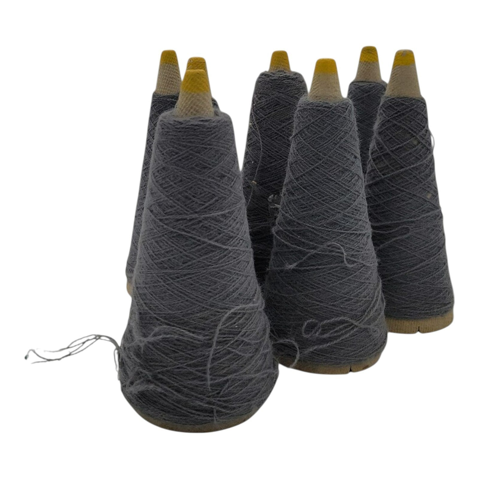 Vintage Templon UN Flannel 2/24 Acrylic Weaving Knitting Cone Yarn Lot of 7