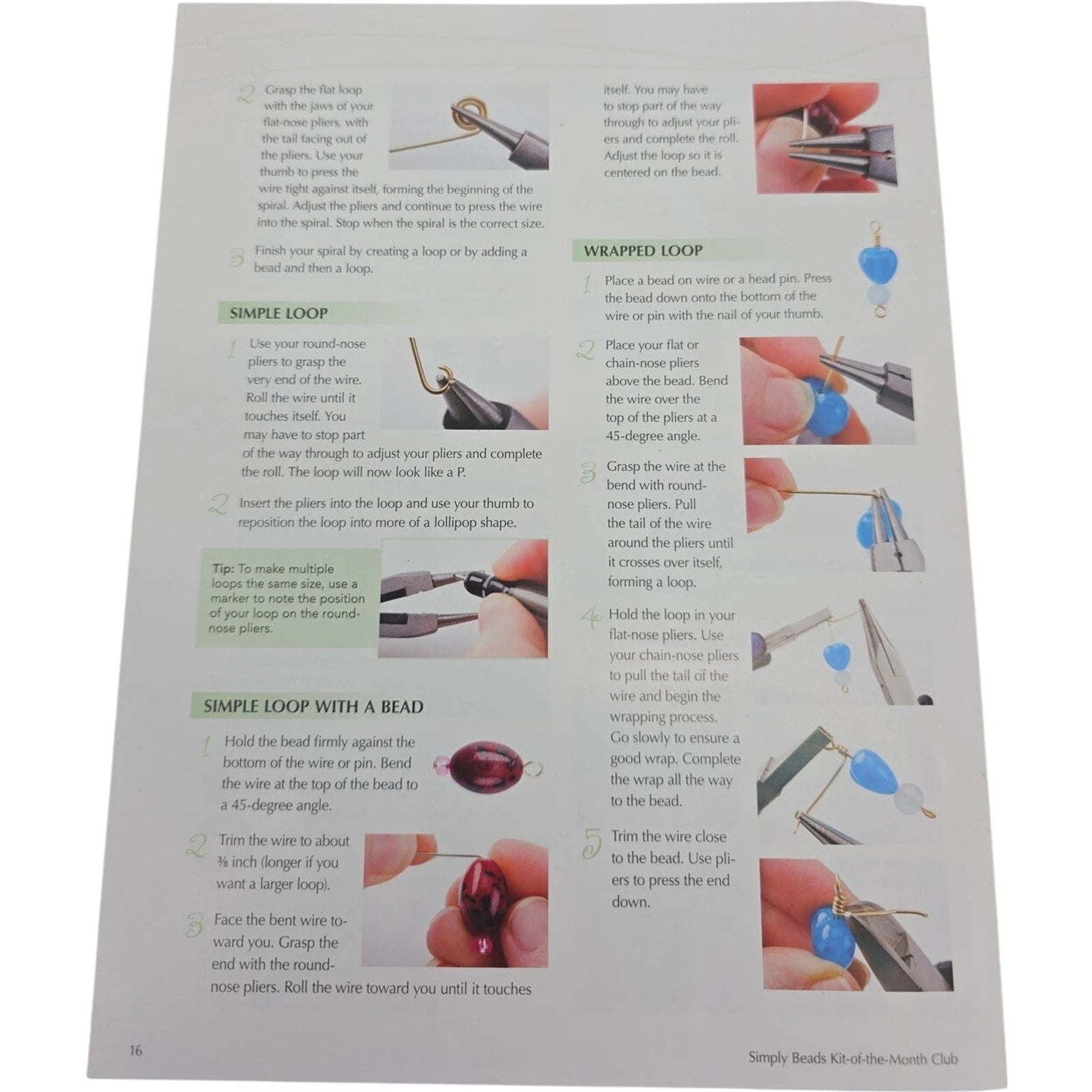 Simply Beads Kit of the Month Club Beading Guide with Supplies Bundle