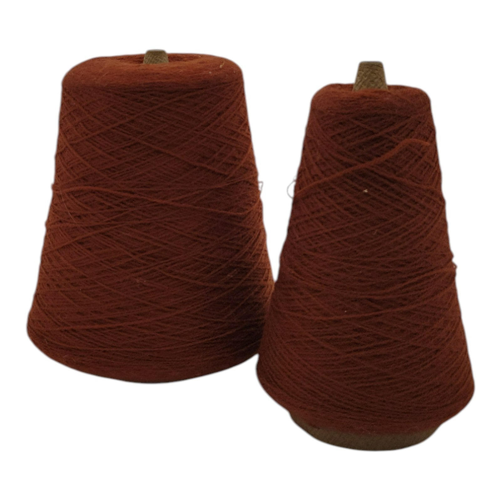 Vintage Exlan 013 Rust M-7257 Yarn Cone 2/24 Lot of 2