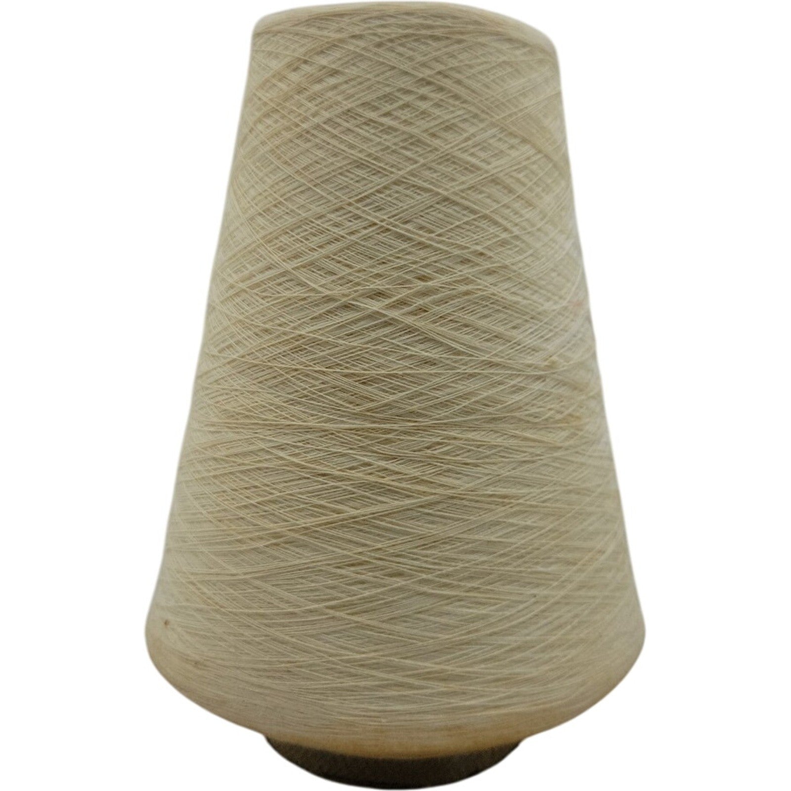 Vintage Piedmont Processing Cotton Combed Bleached White Yarn Cone 22/1