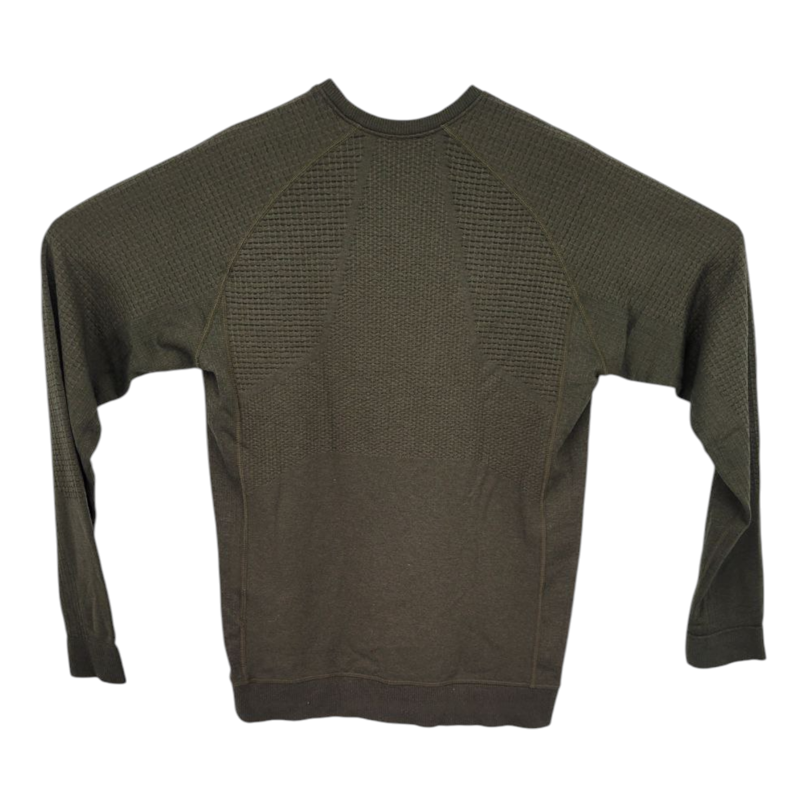 Lululemon Engineered Warmth Olive Green Merino Wool Sweatshirts Mens Size S