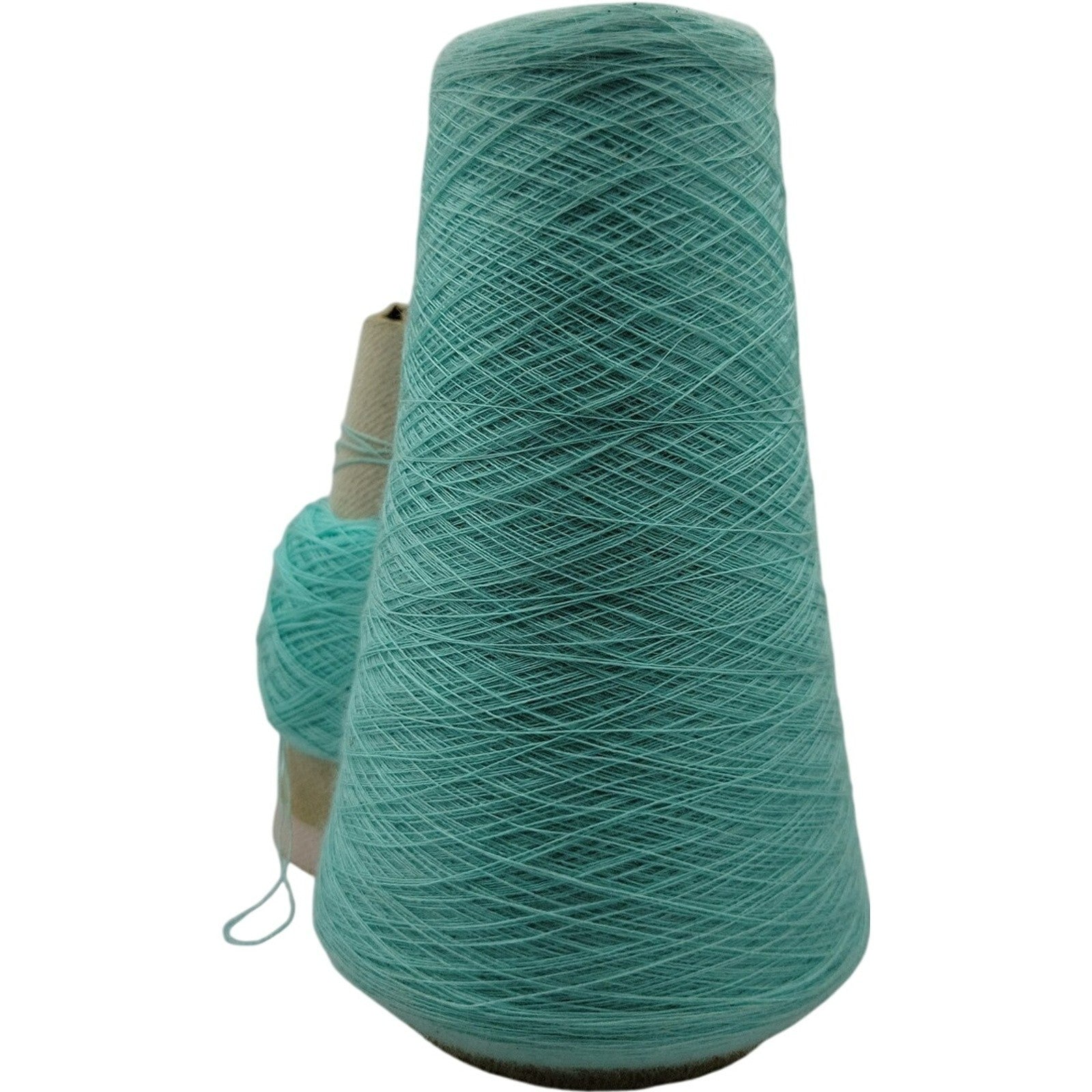 Vintage Phoenix Dye Works 1/28 Acrylic Cone Yarn Jade Lot of 2