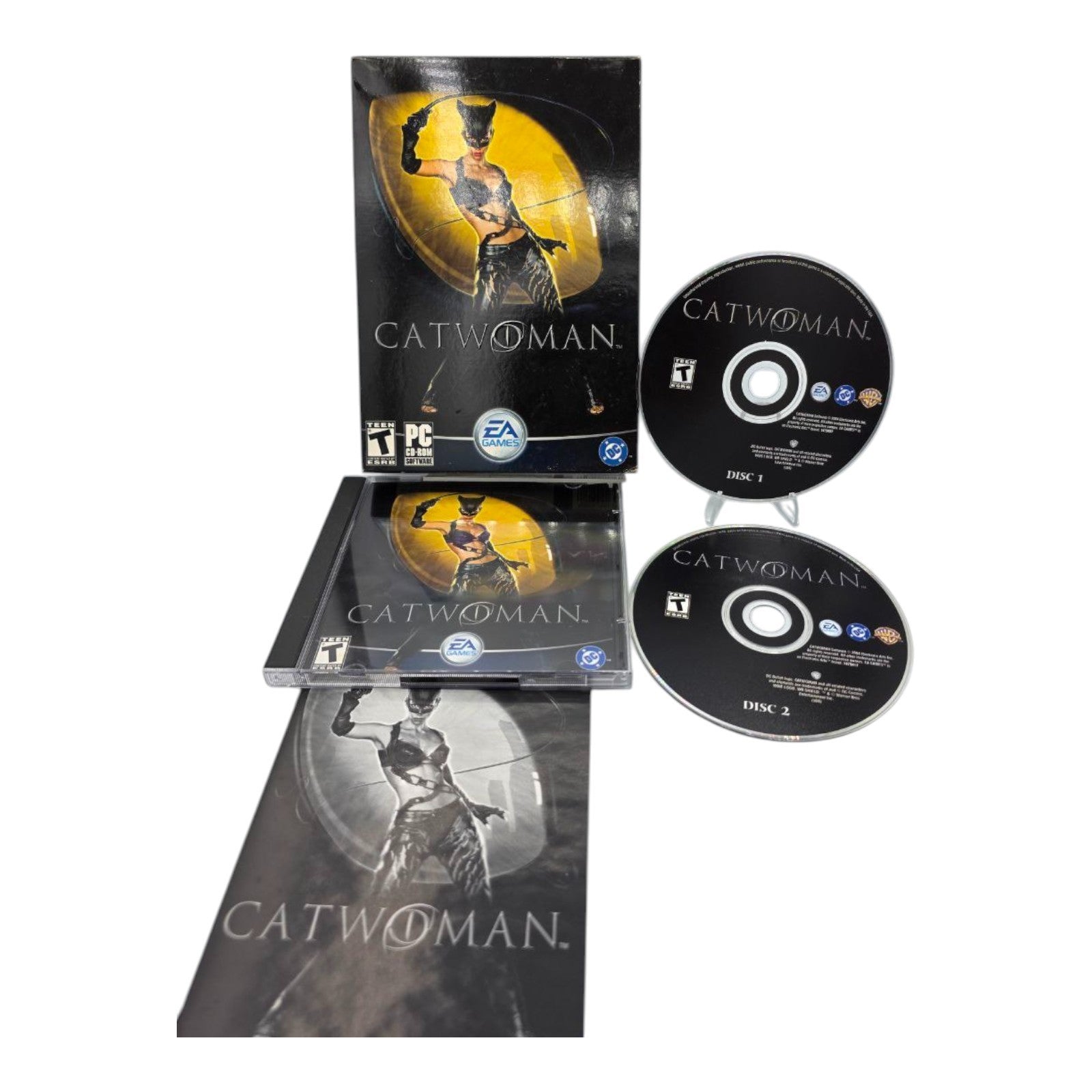 Catwoman Complete PC 2 Disc EA Games Tested Halle Berry 2004